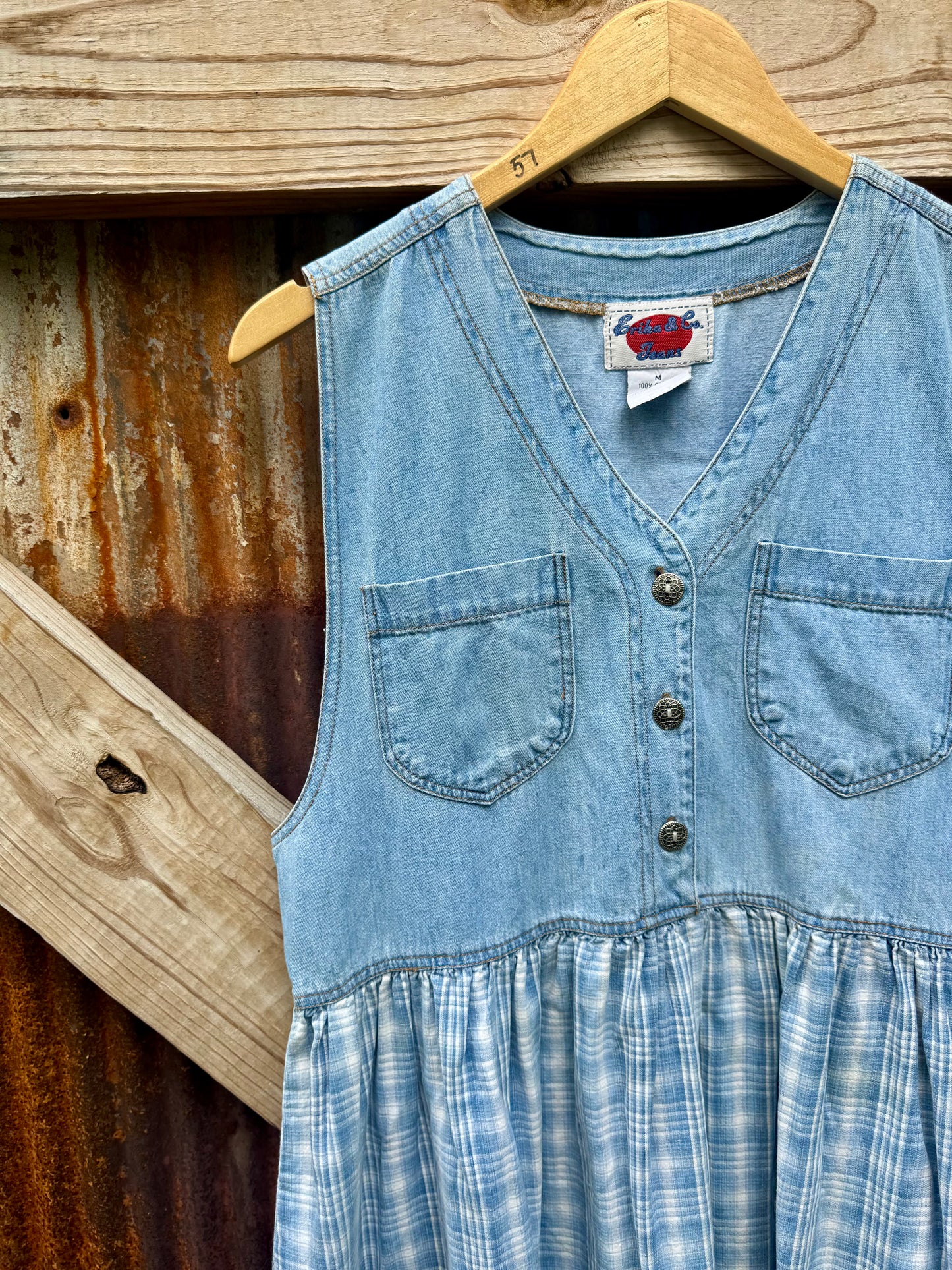 90s, Erika Jean Co Denim Babydoll
