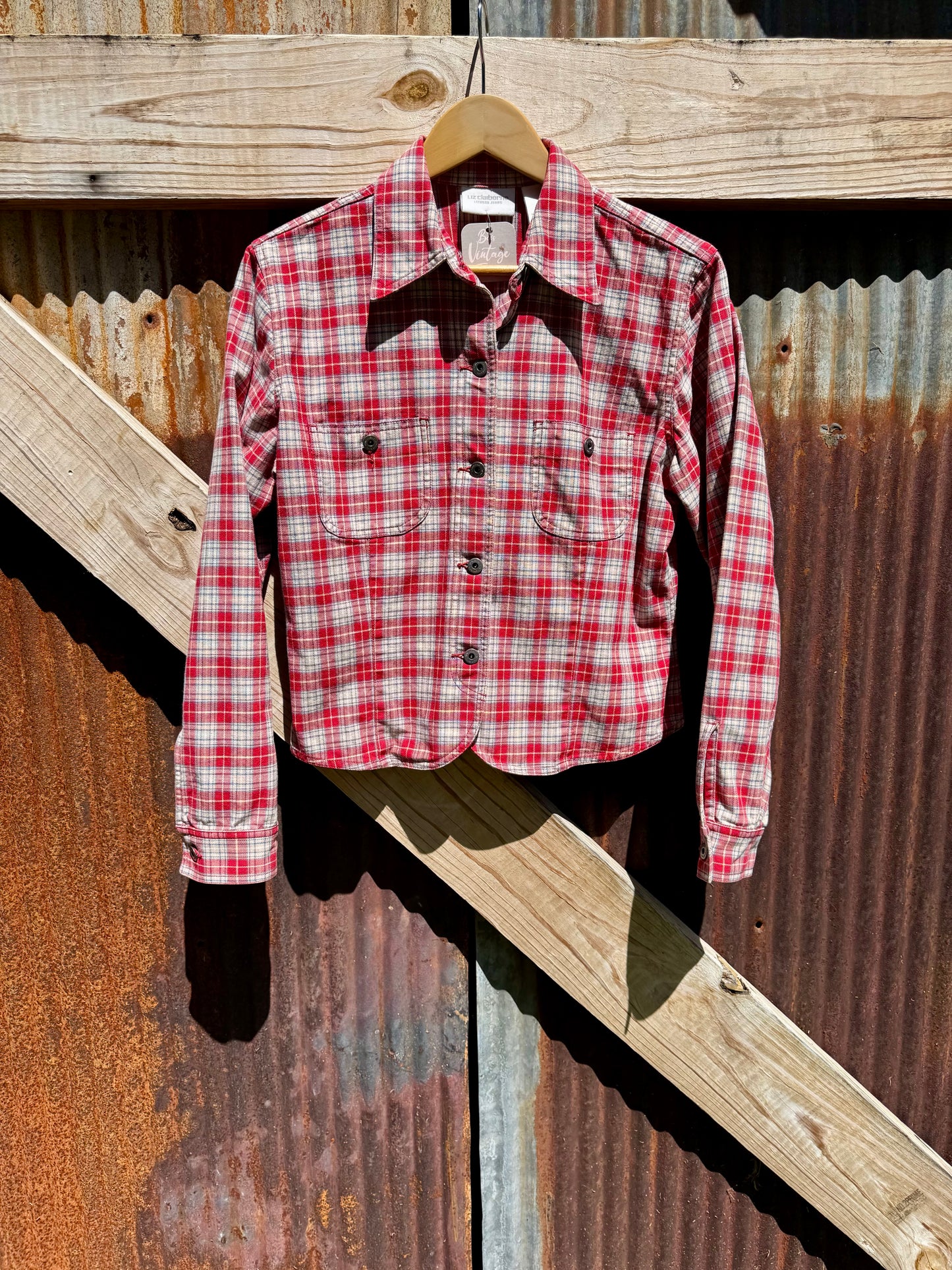 Liz Plaid Crop