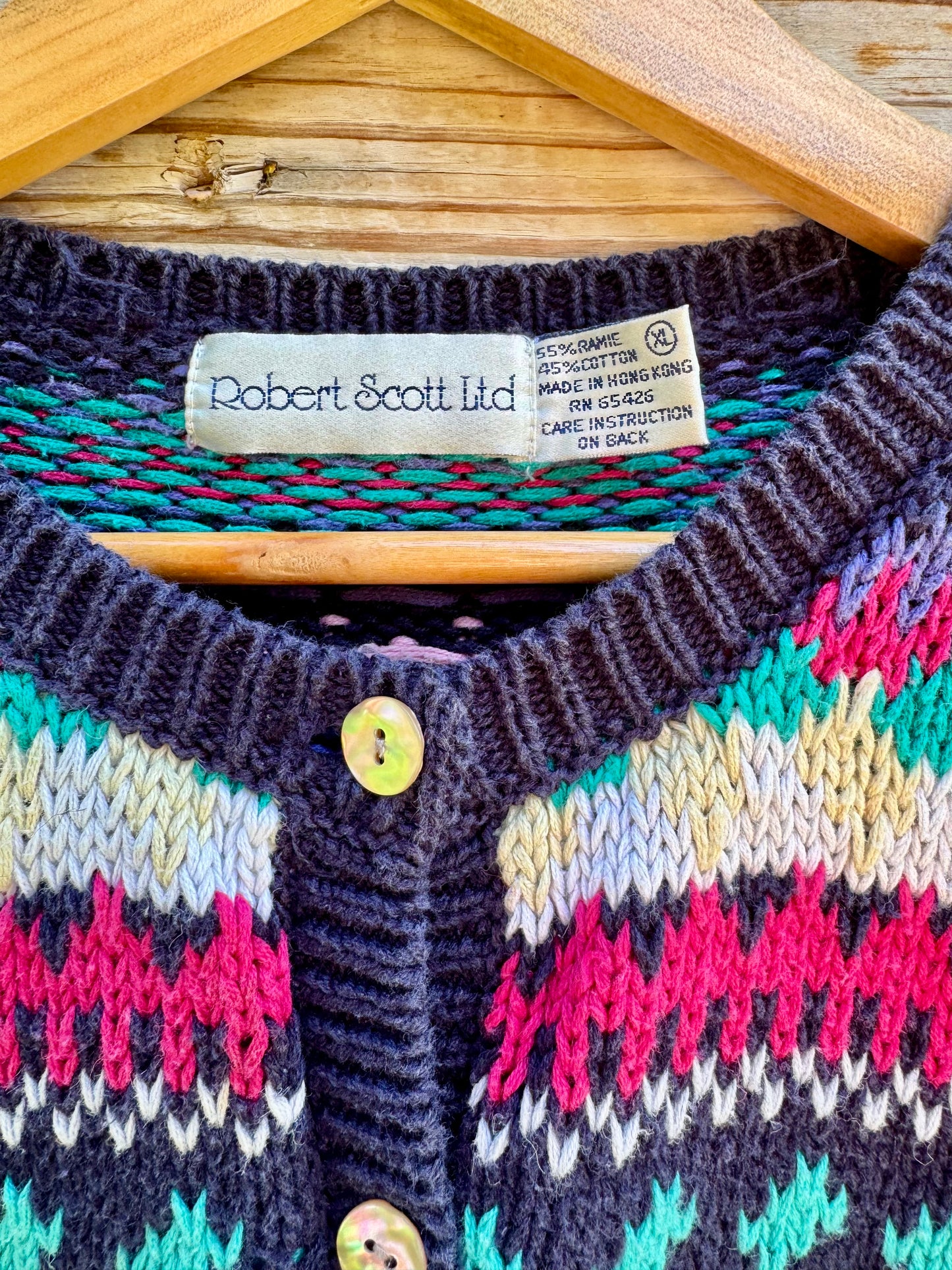 Cotton Ramie Knit Cardigan