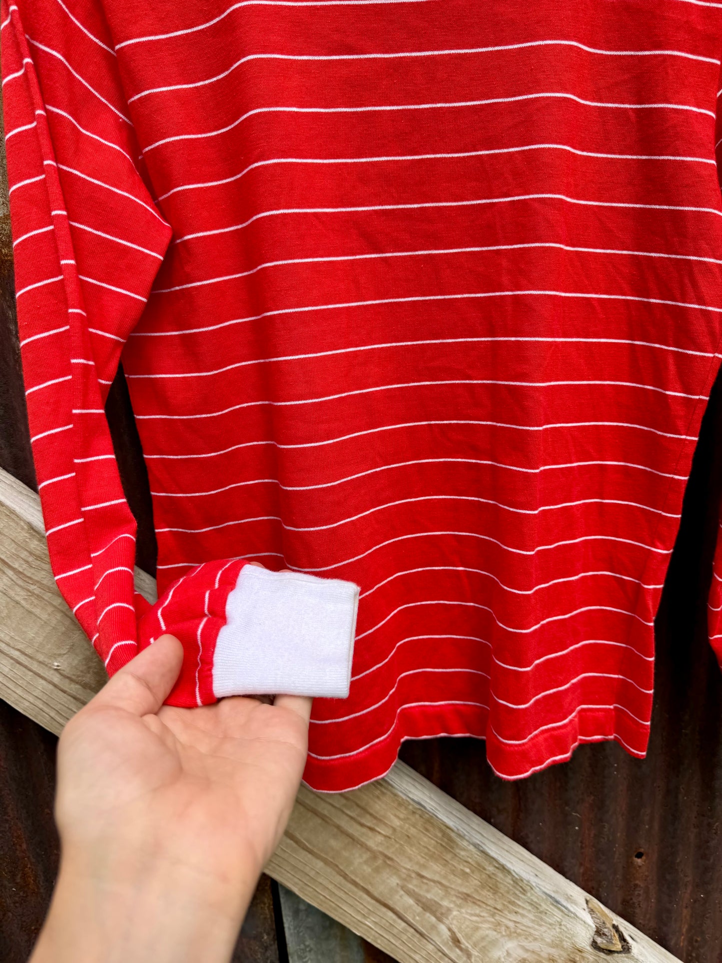 Country Cotton Striped Turtleneck