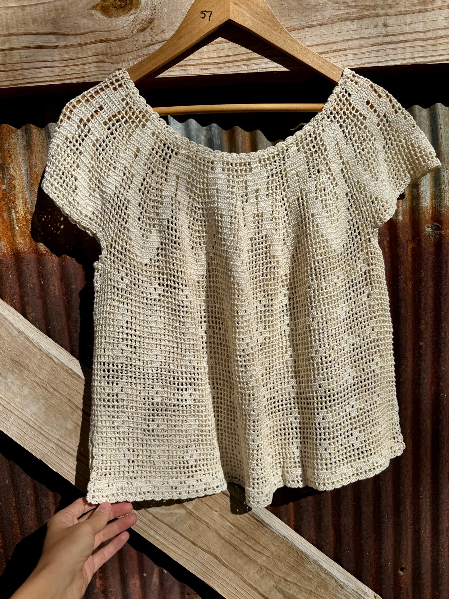 Crotchet A-Line Blouse