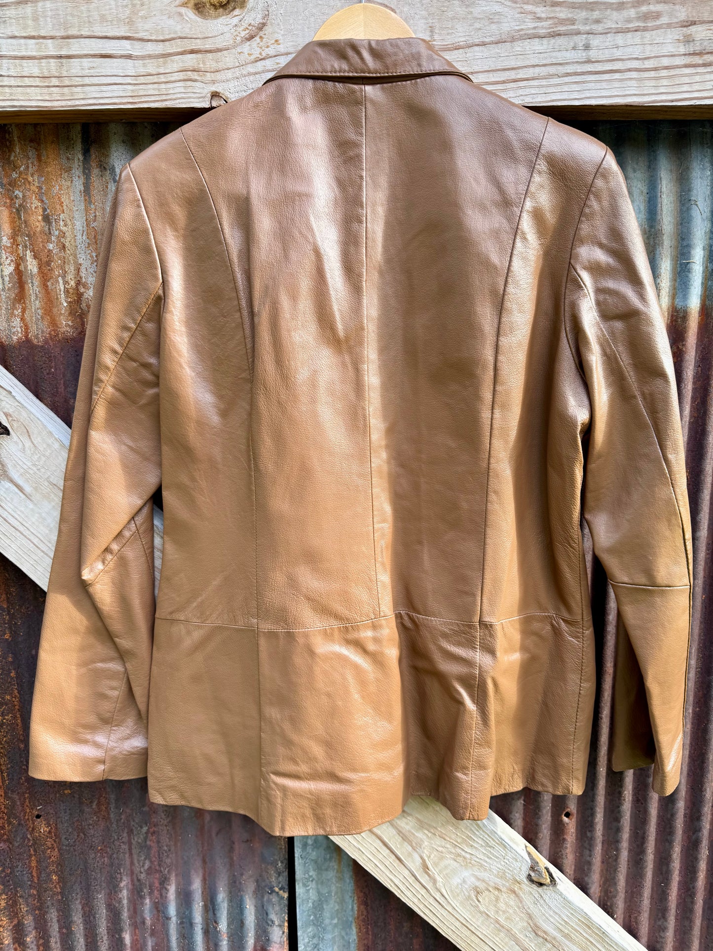 Cognac Leather Jacket