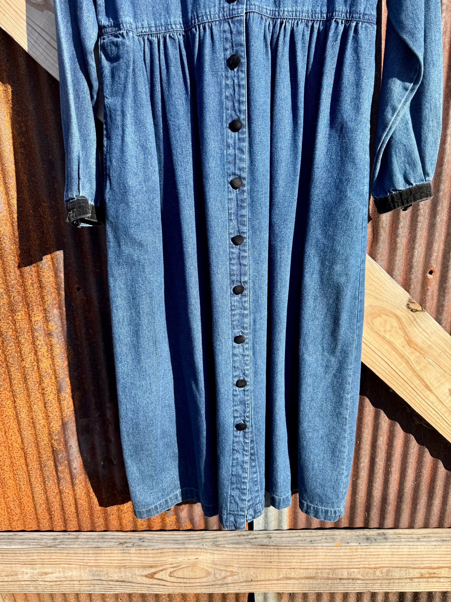 90s Denim Maxi Dress