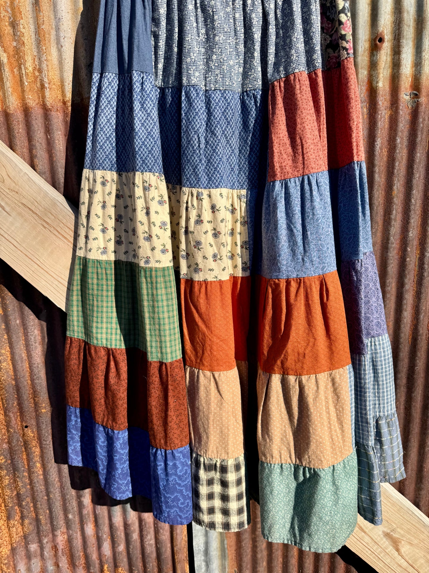 Cotton Patchwork Skirt