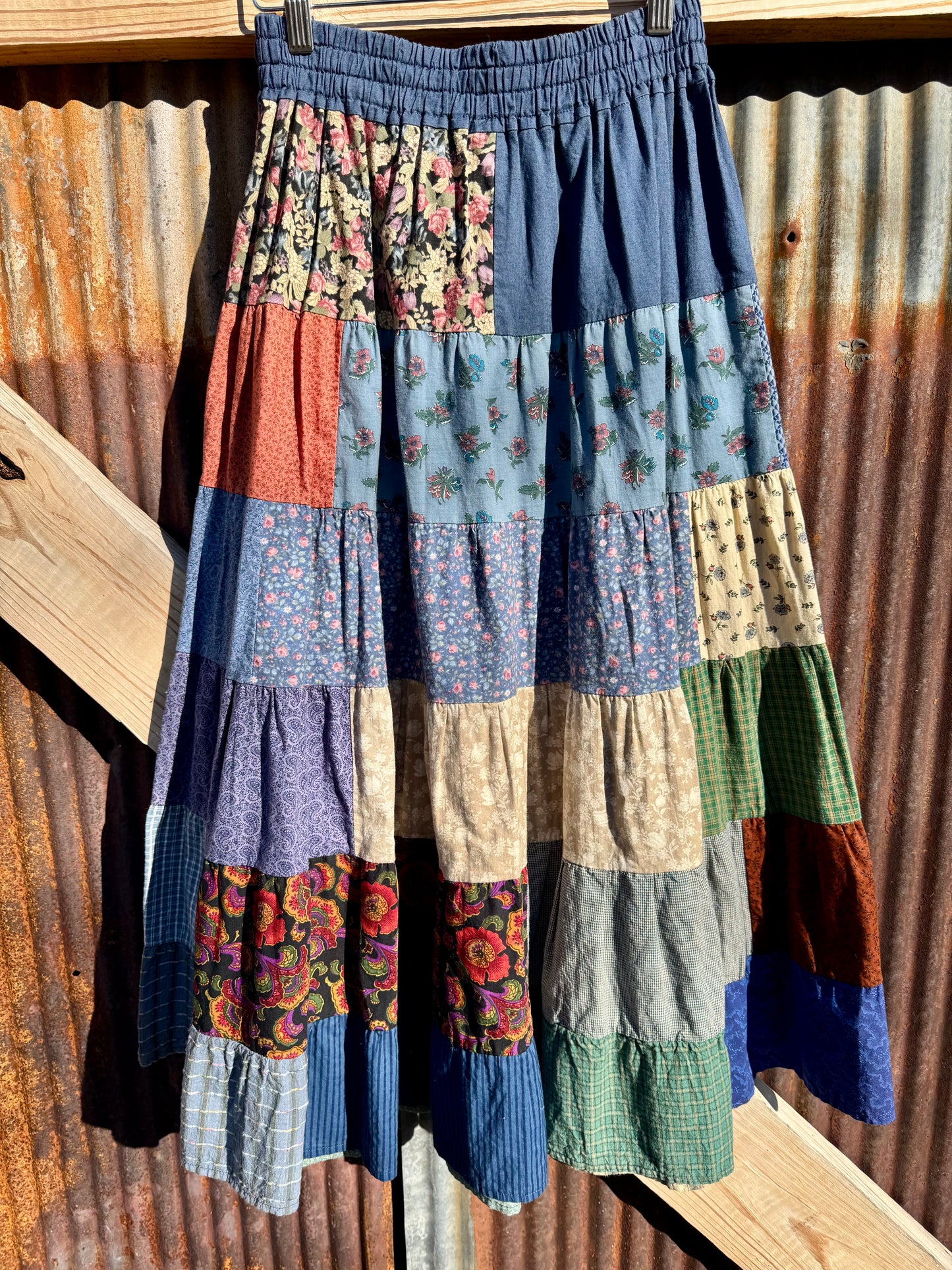 Cotton Patchwork Skirt