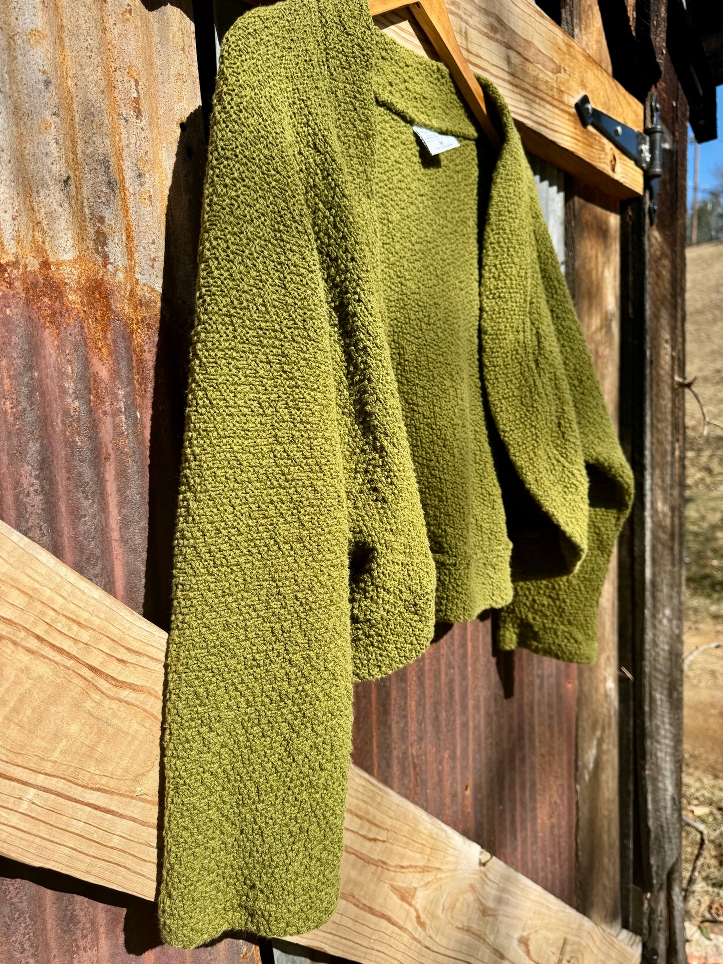90s CMC Green Knit Cardigan