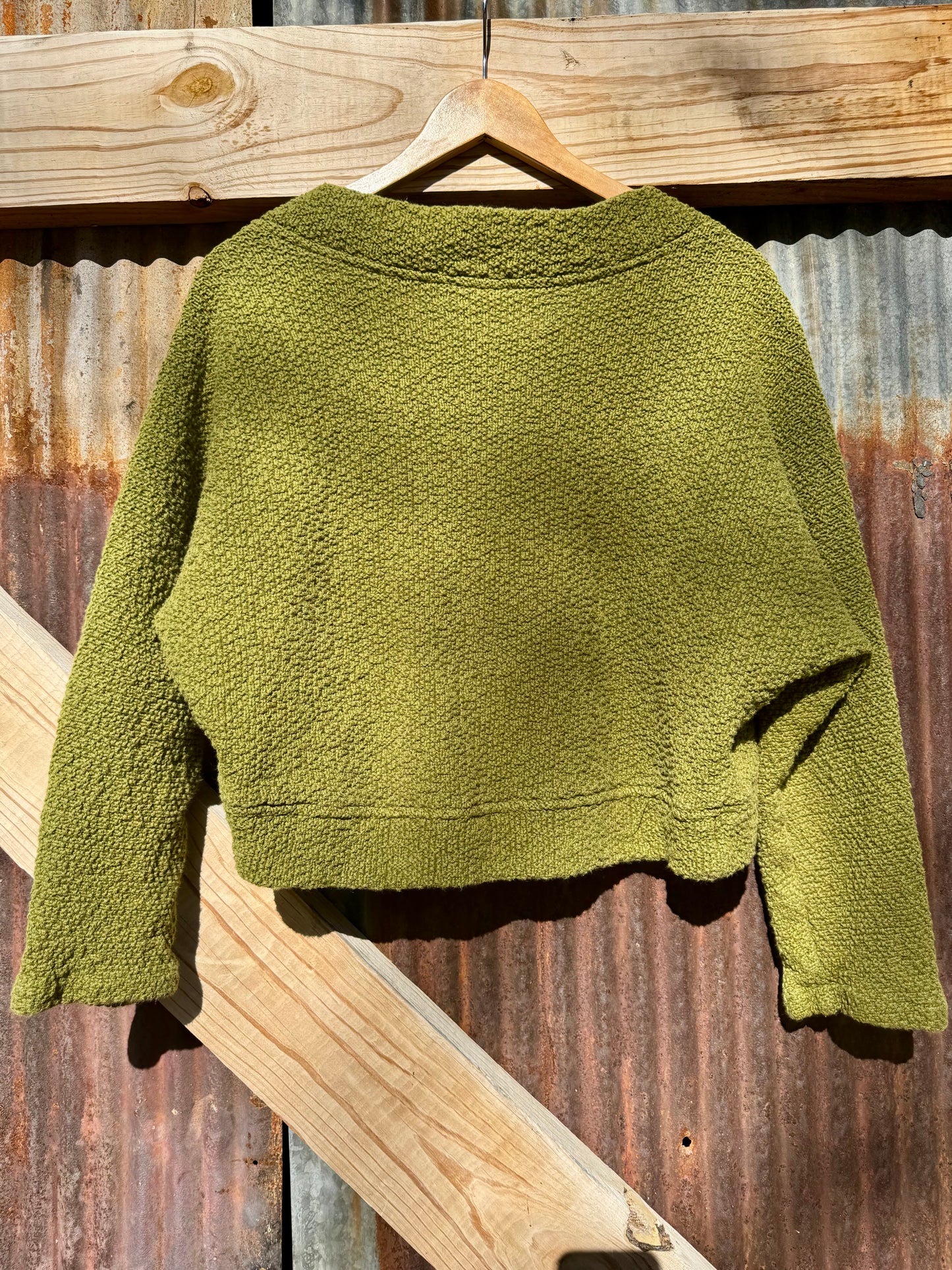 90s CMC Green Knit Cardigan