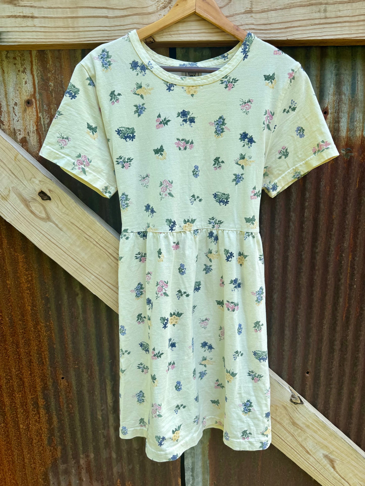 90s Cotton Floral Babydoll Style Mini