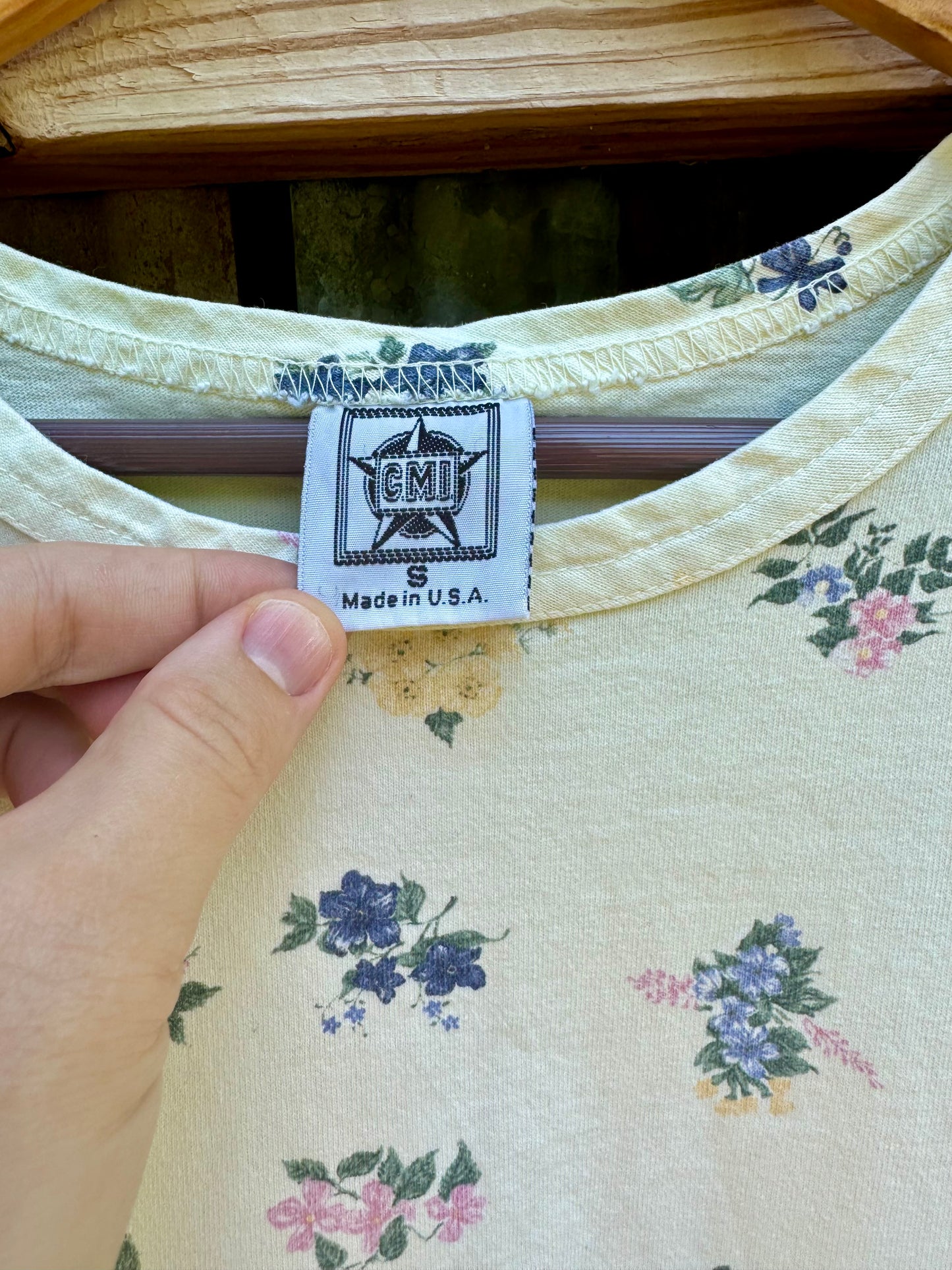 90s Cotton Floral Babydoll Style Mini