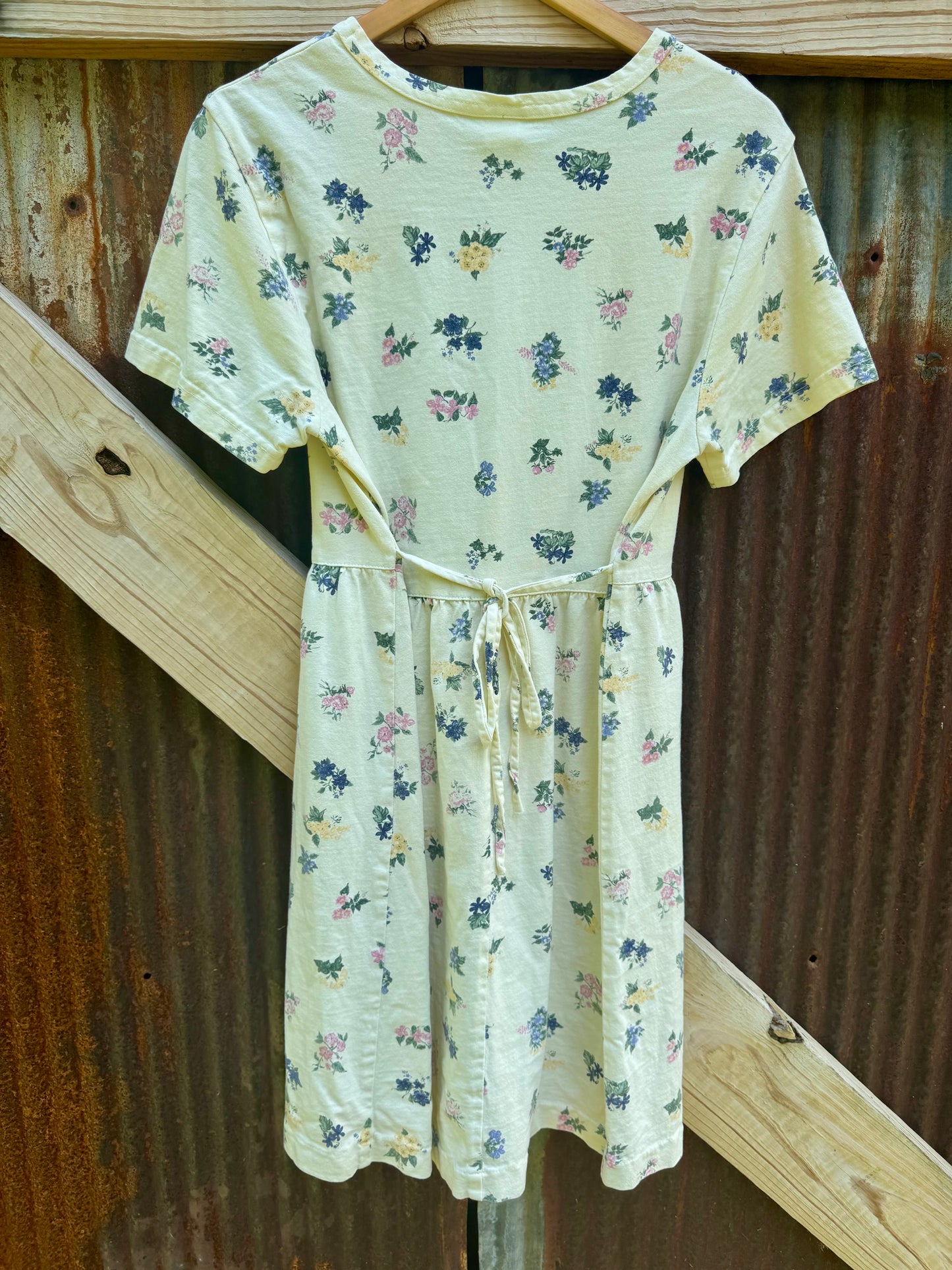90s Cotton Floral Babydoll Style Mini