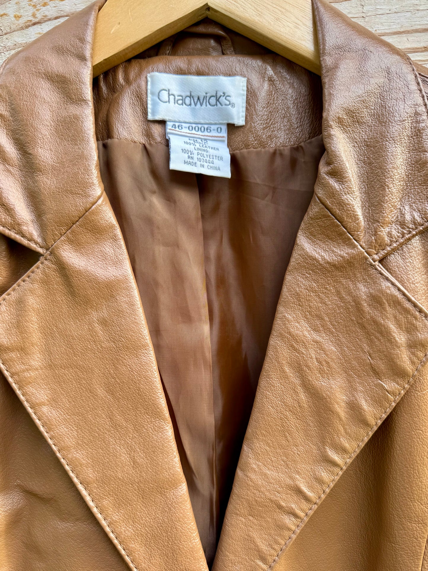 Cognac Leather Jacket