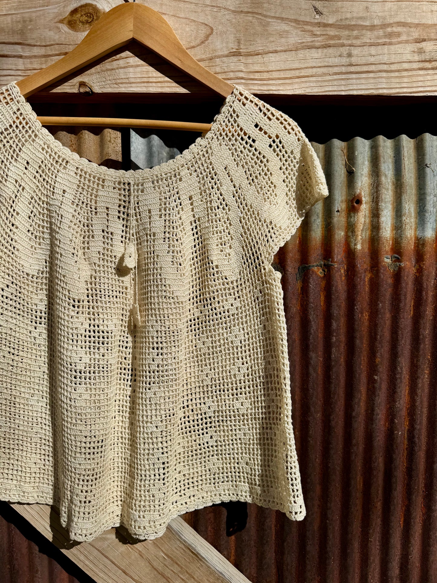 Crotchet A-Line Blouse