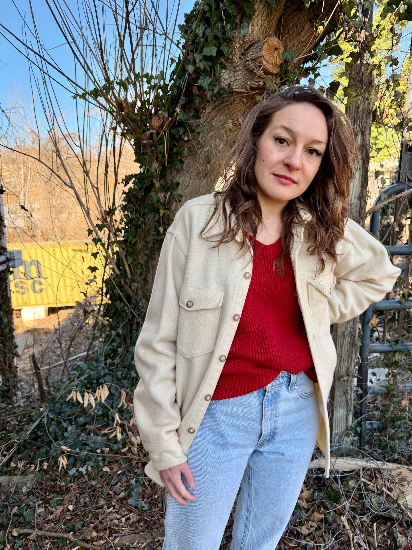 60s Cream Woolrich Flannel