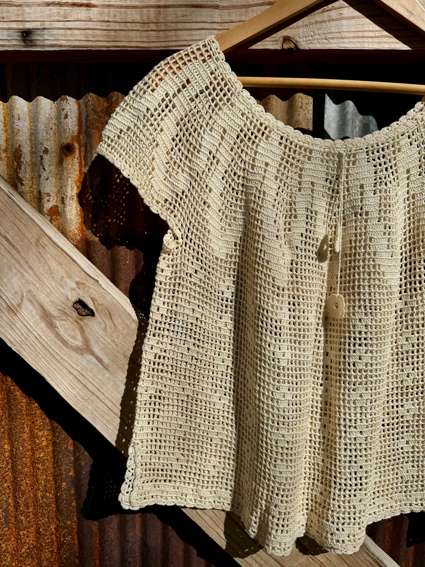 Crotchet A-Line Blouse