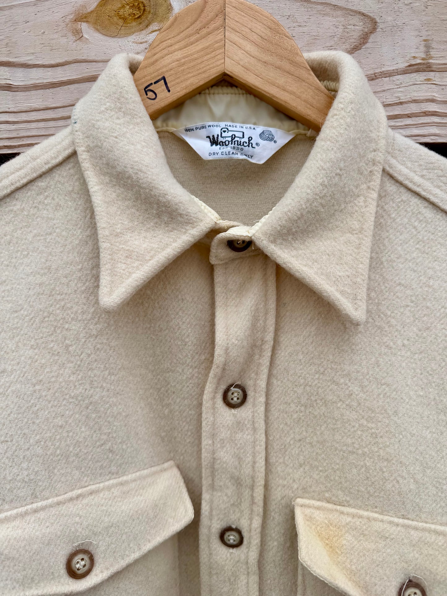 60s Cream Woolrich Flannel