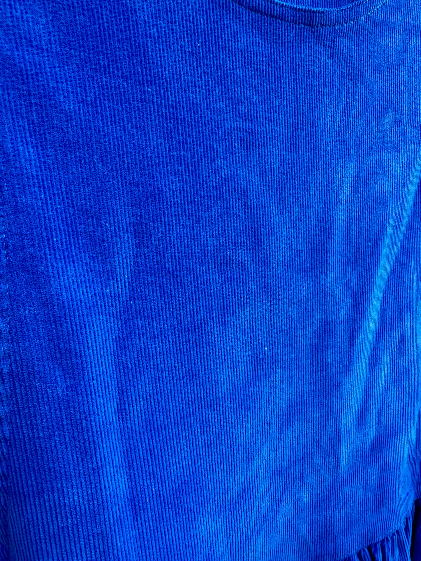 Manor House Royal Blue Corduroy Pinafore