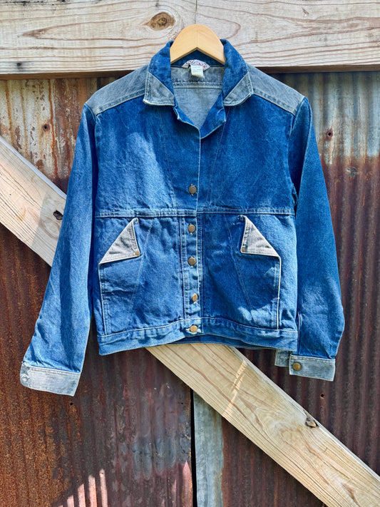 H.I.S Chic Two-Toned Denim Jacket