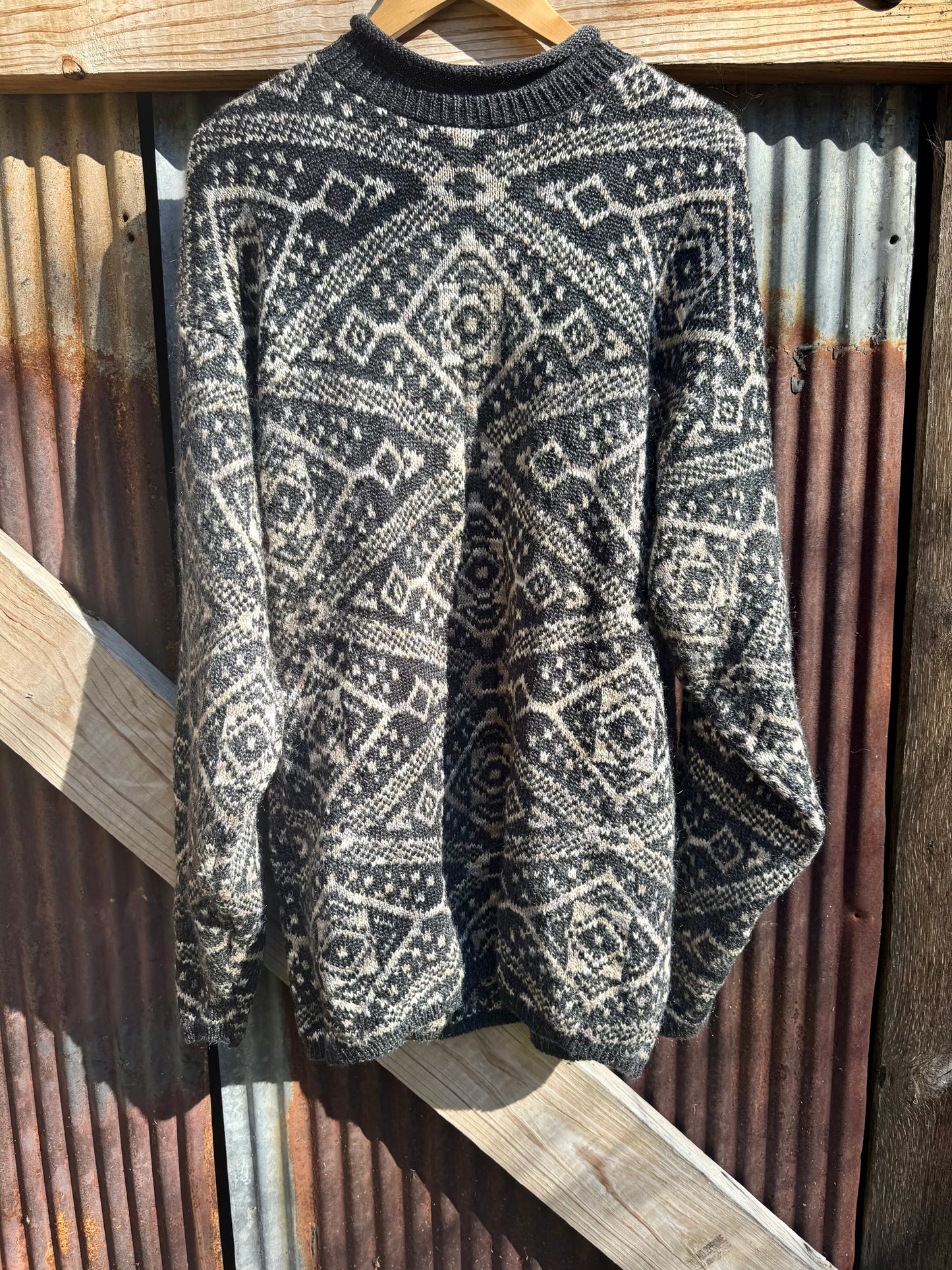 Mohair Blend Grandpa Sweater