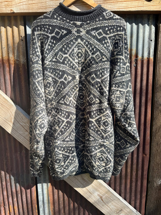 Mohair Blend Grandpa Sweater