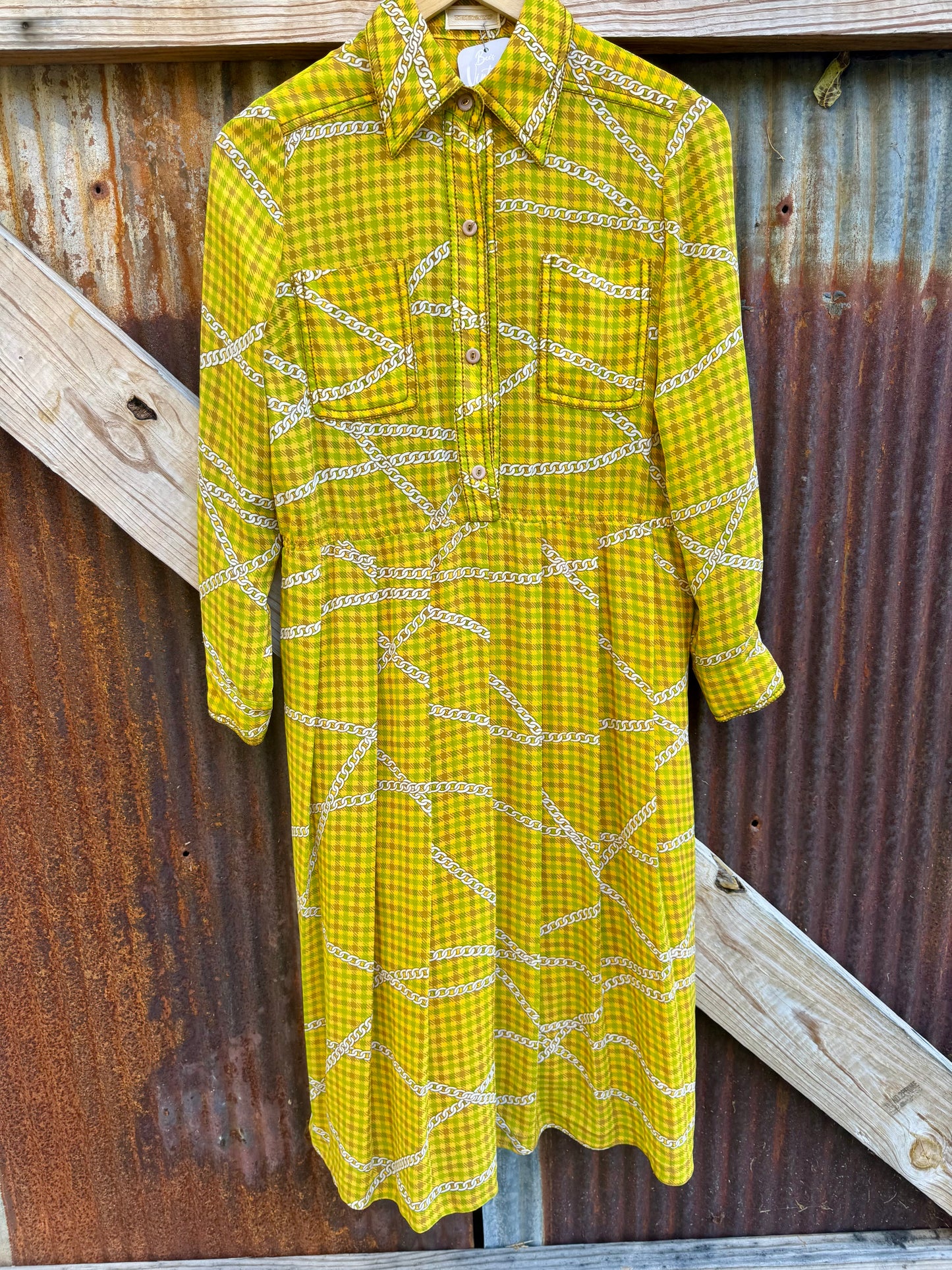 60s Ibeeru Pleated Dress