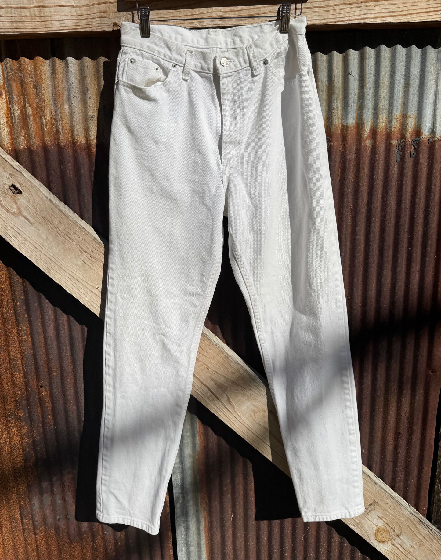 1990s White Faded Glory Denim