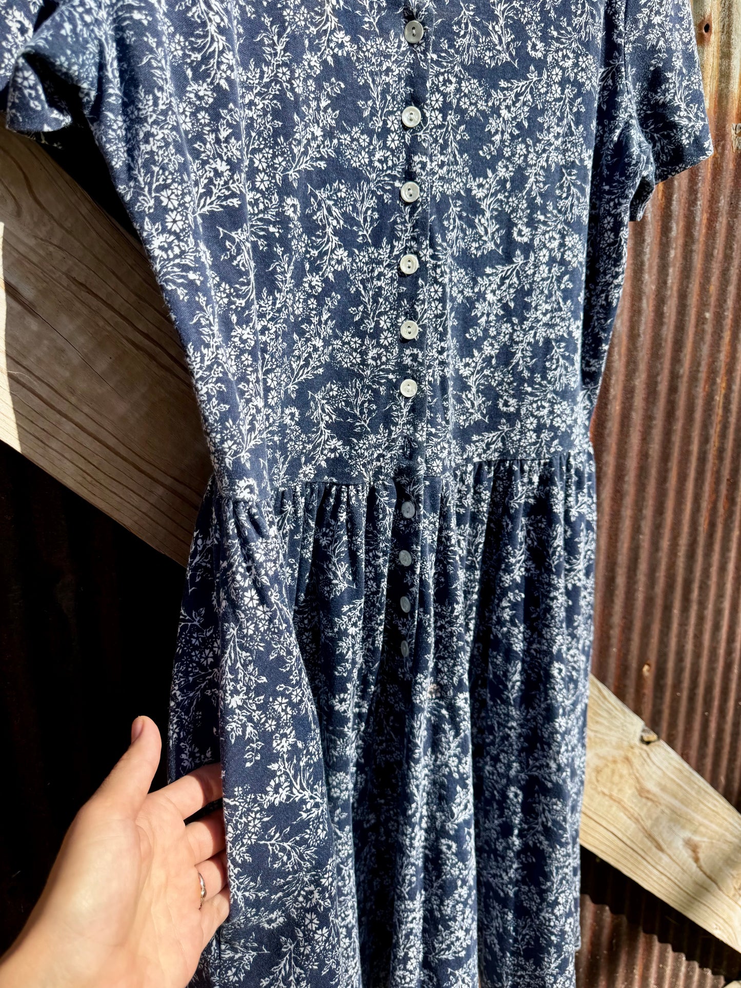 Vintage Cotton Floral Mini