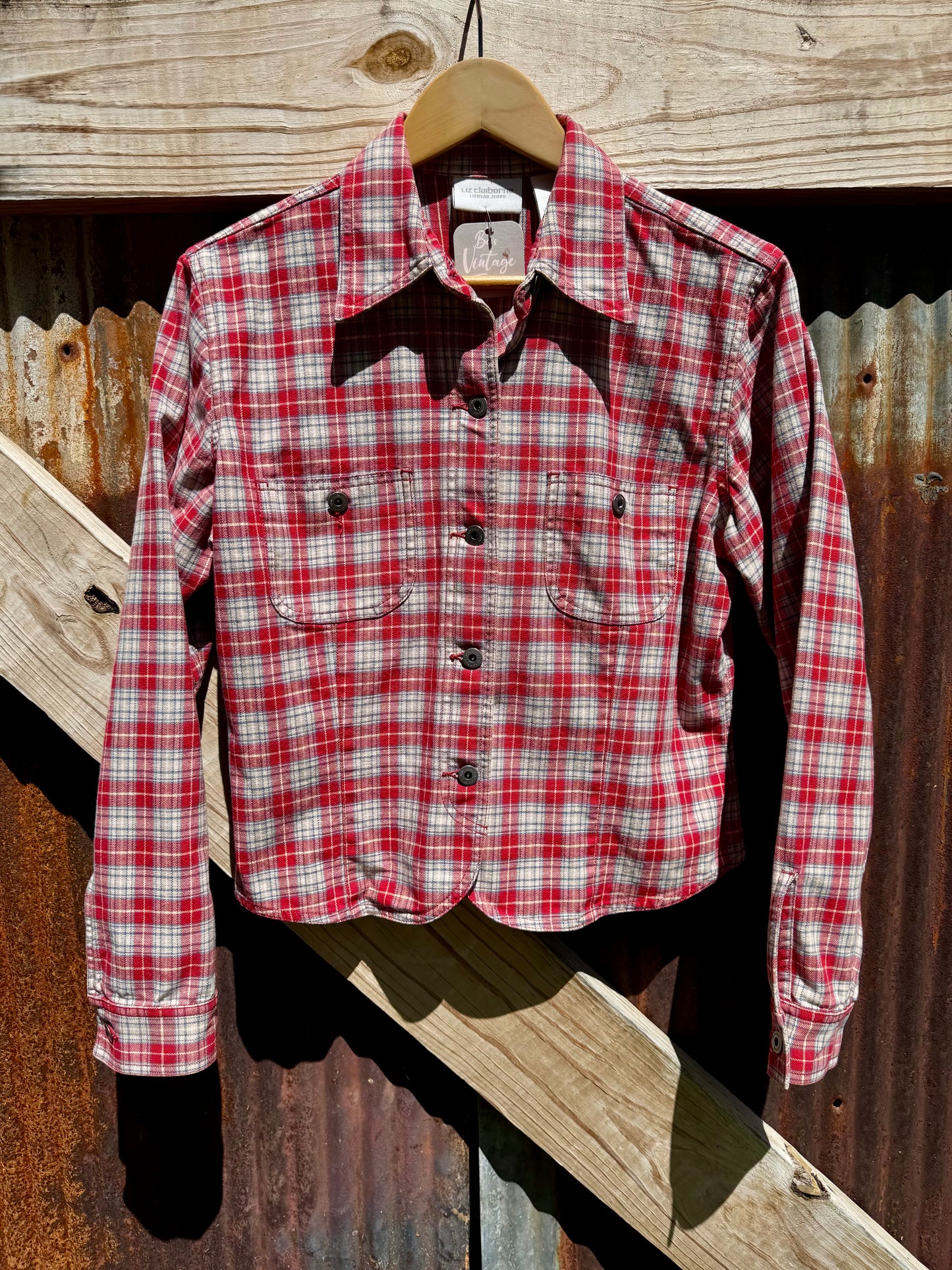 Liz Plaid Crop
