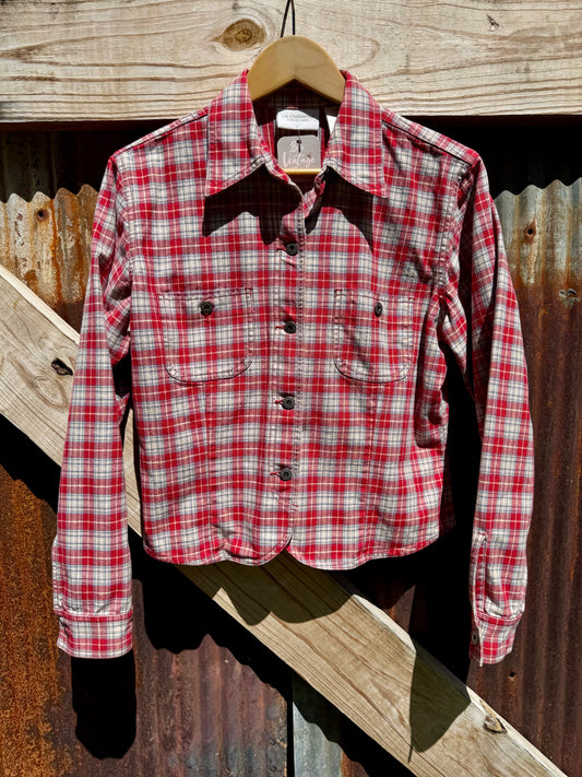 Liz Plaid Crop