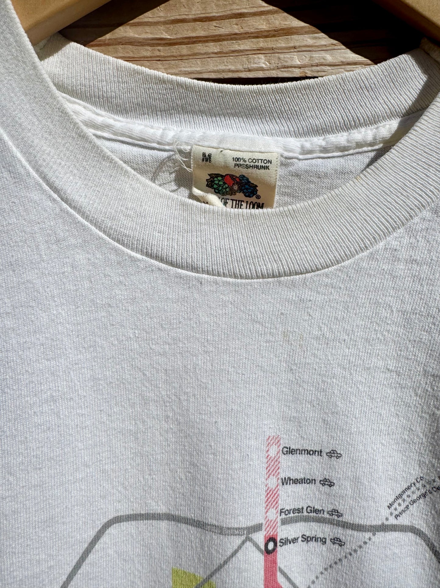 Vintage Washington Metro Map T-Shirt