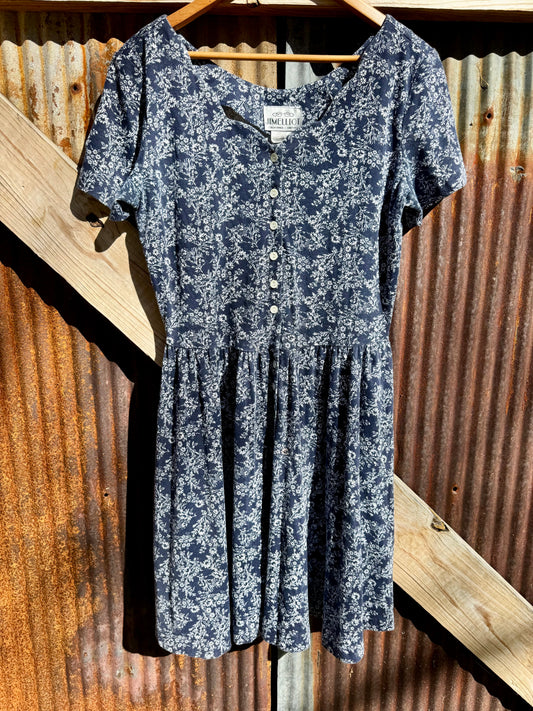 Vintage Cotton Floral Mini