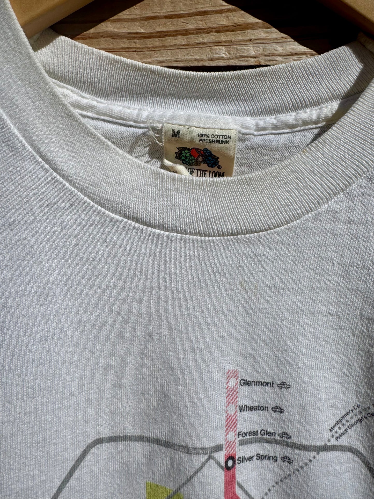 Vintage Washington Metro Map T-Shirt