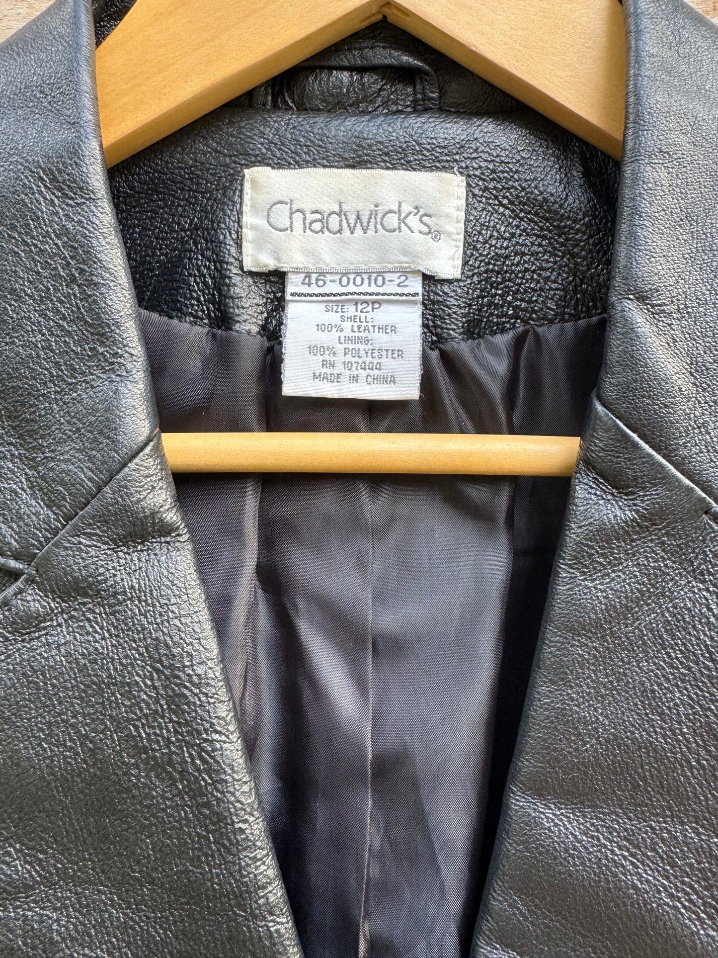 Leather Blazer Style Jacket