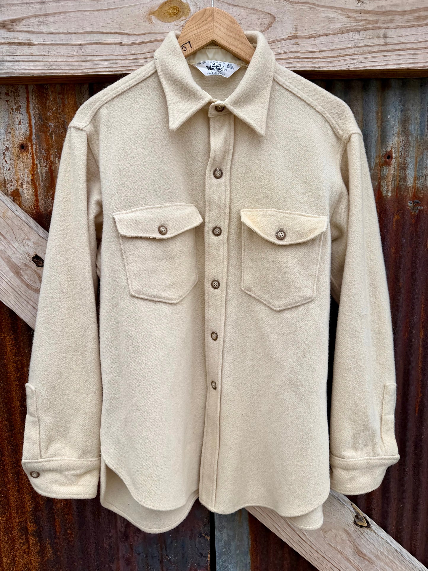 60s Cream Woolrich Flannel