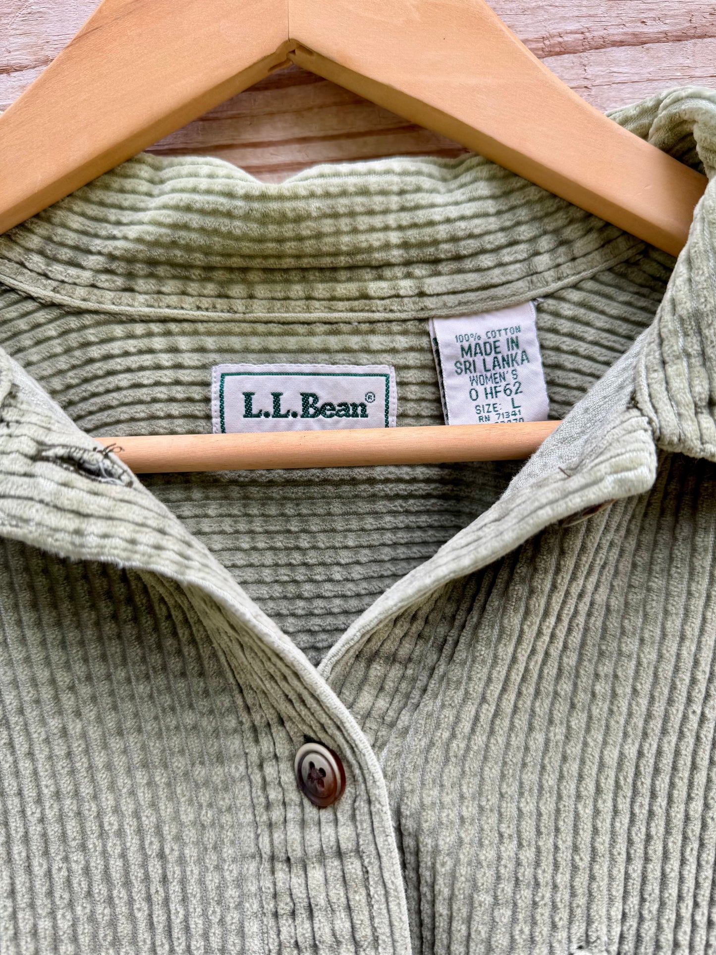 LL Bean Wide Wale Corduroy Buttondown