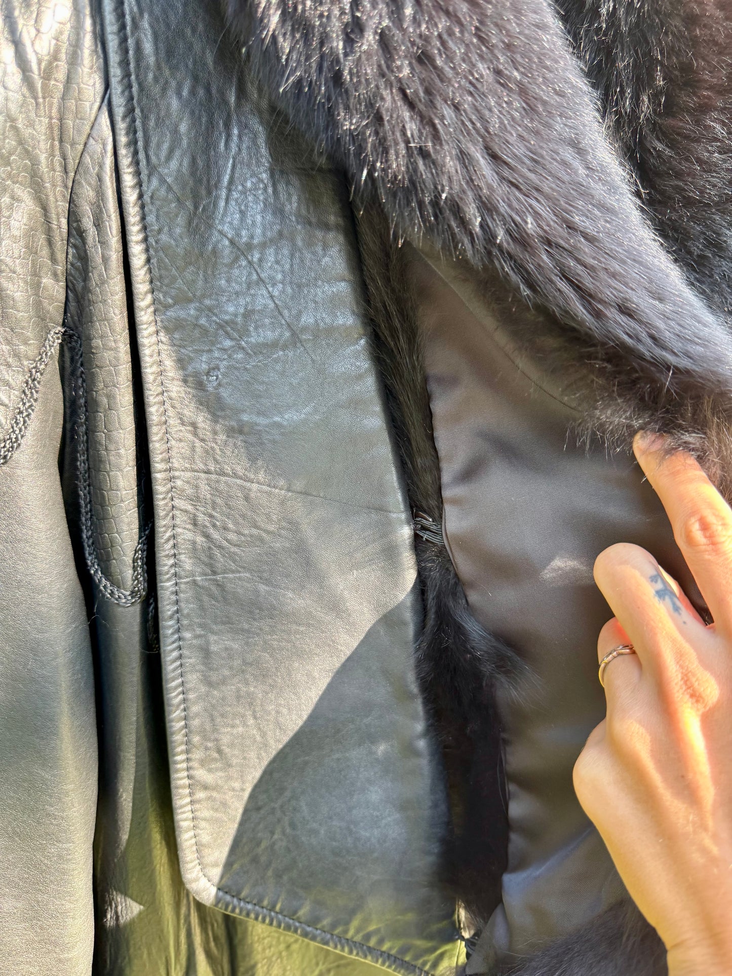 Lamb Napa Jacket, Removable Fur