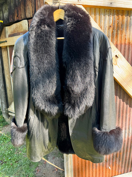 Lamb Napa Jacket, Removable Fur