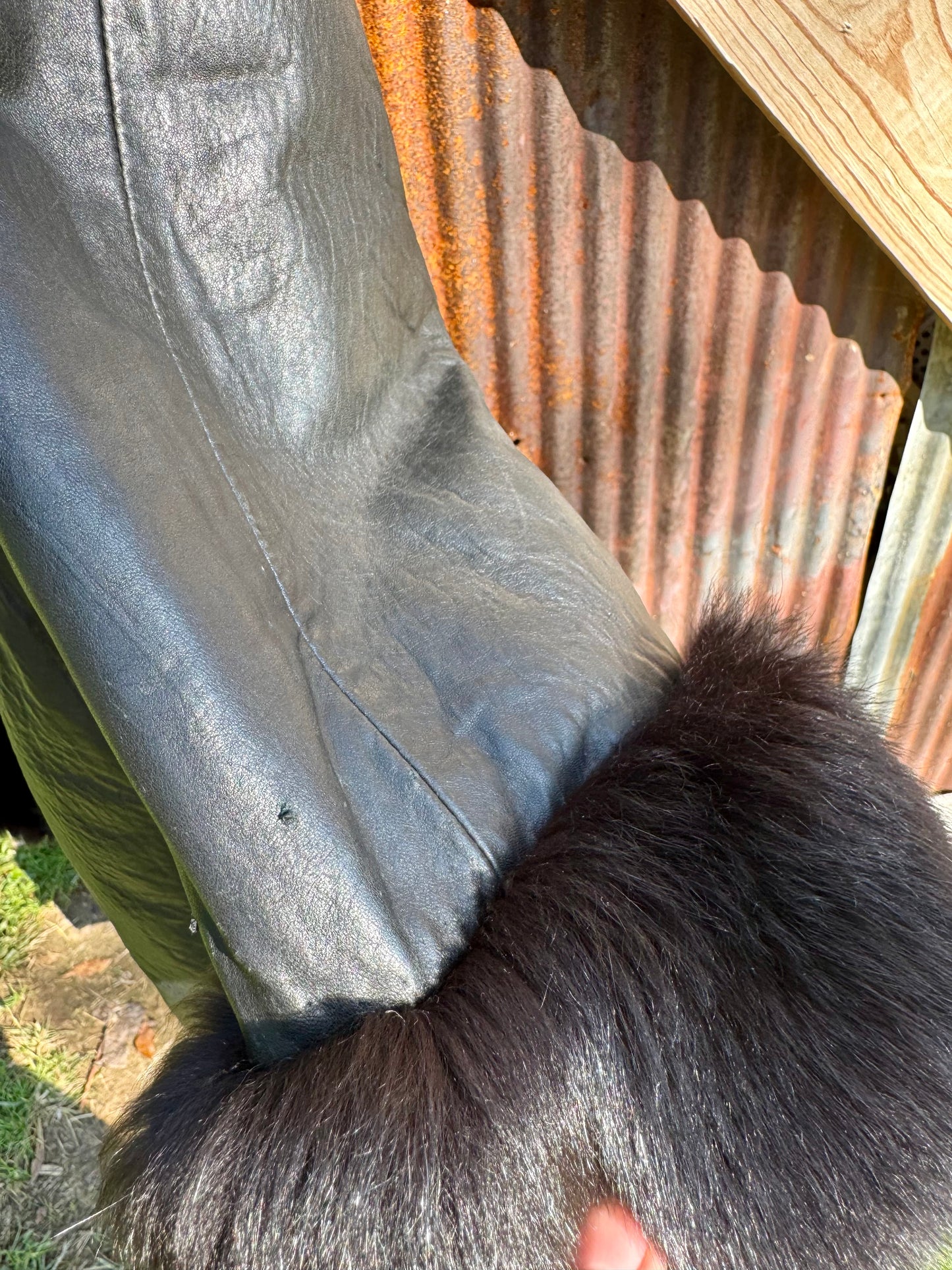 Lamb Napa Jacket, Removable Fur