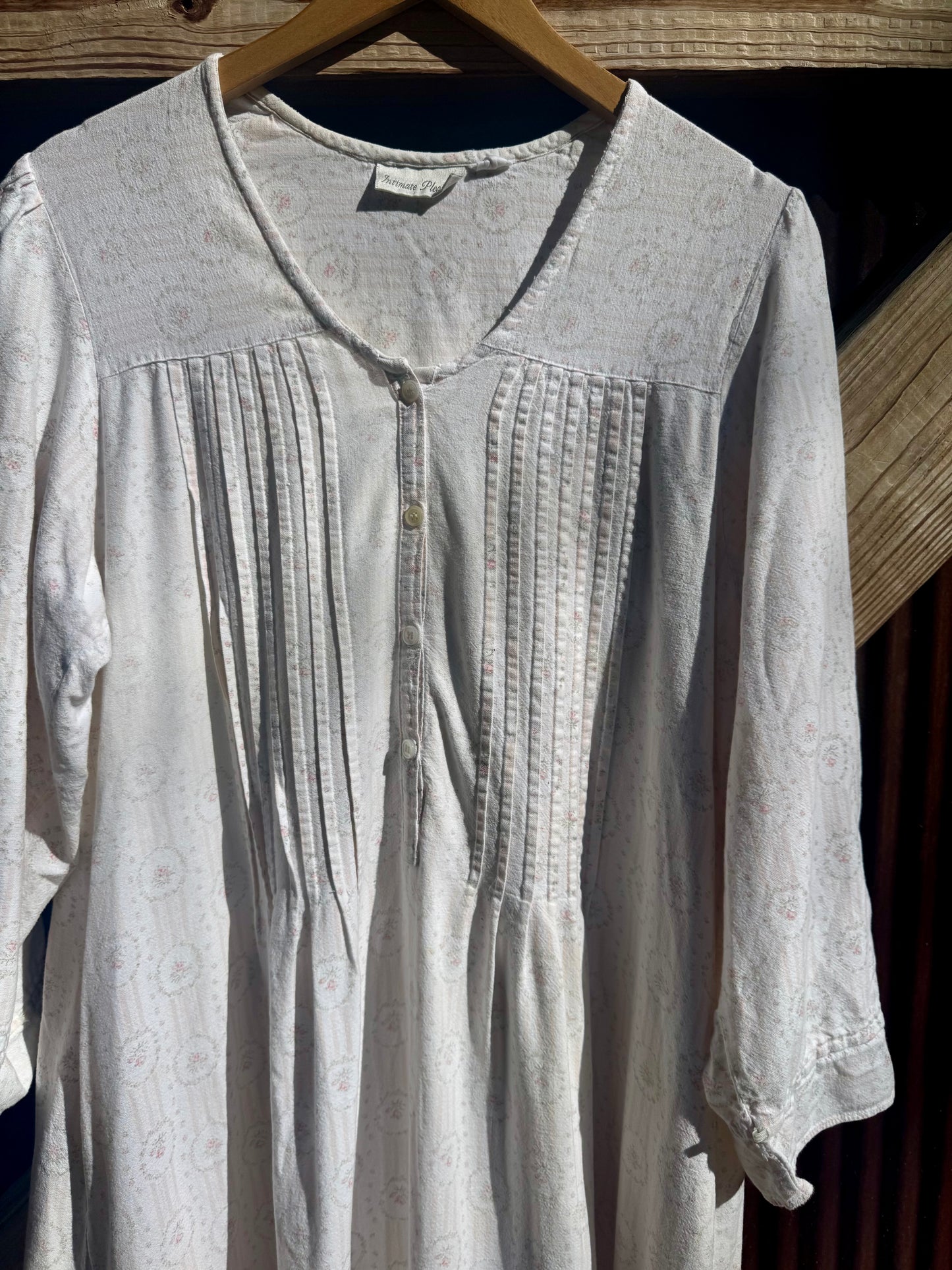 80s Cotton Floral Maxi or Nighty