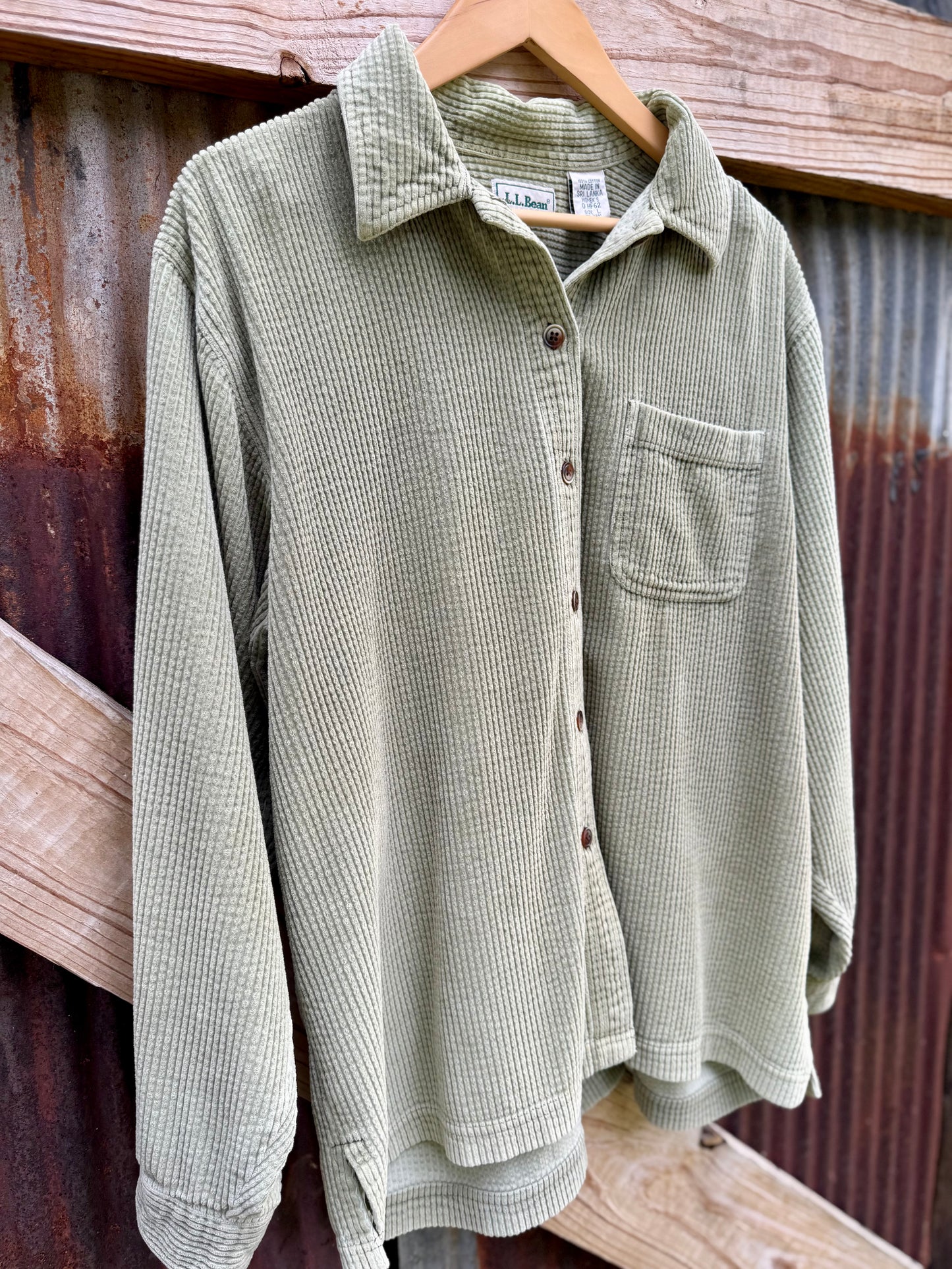 LL Bean Wide Wale Corduroy Buttondown