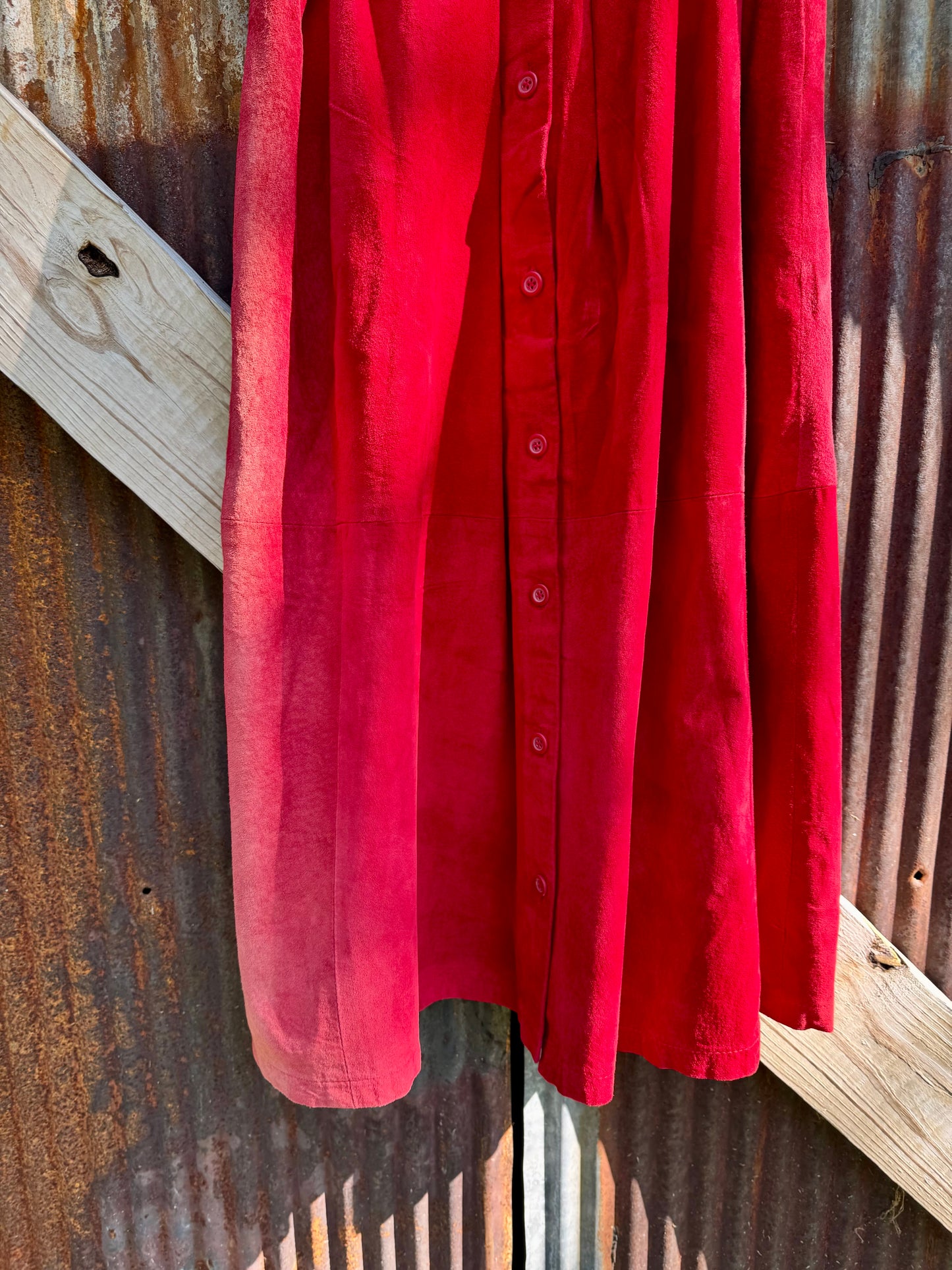 Blocked St. Malo Suede Skirt