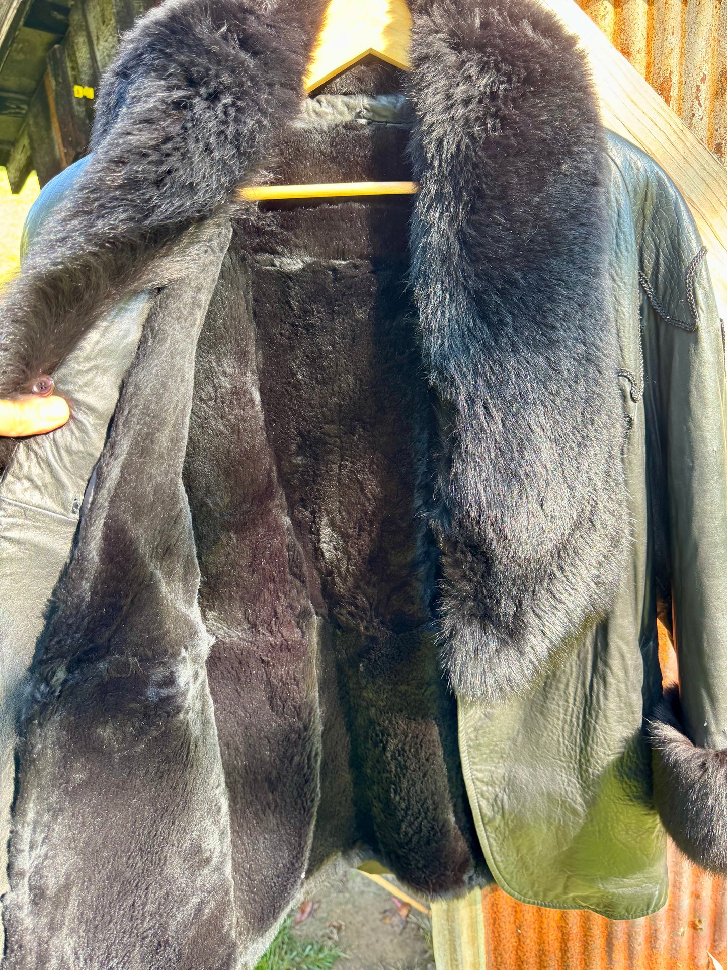 Lamb Napa Jacket, Removable Fur