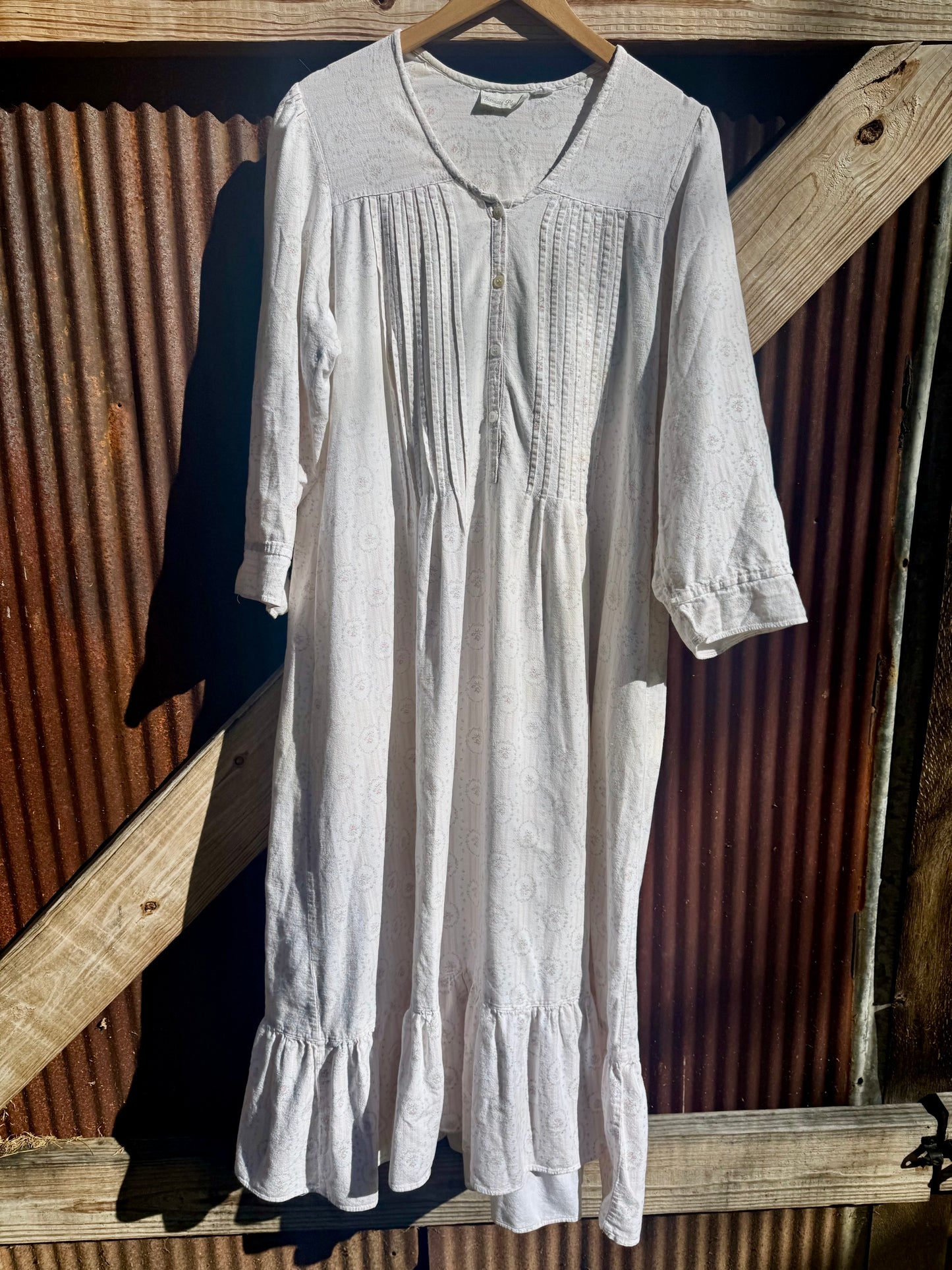 80s Cotton Floral Maxi or Nighty