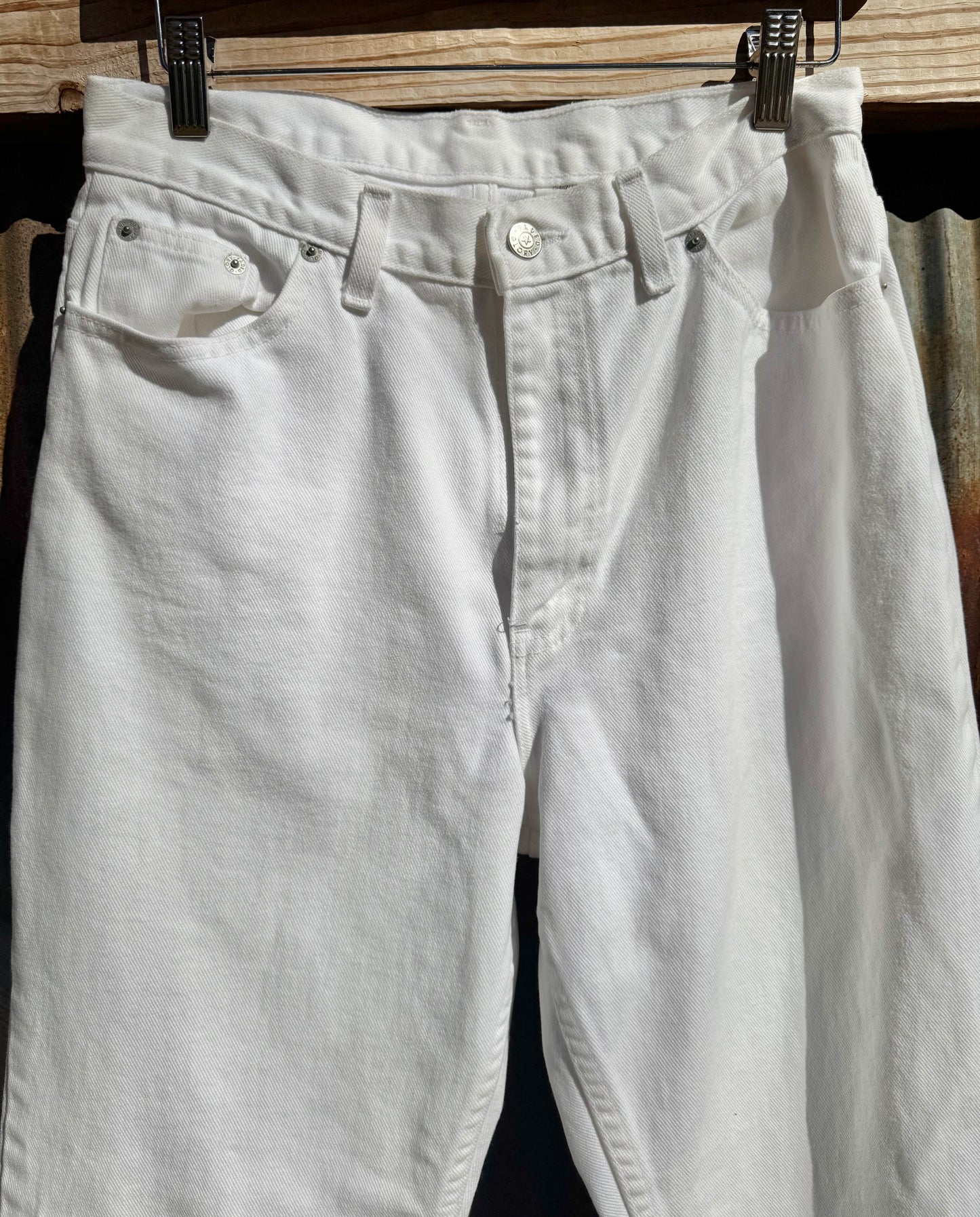 1990s White Faded Glory Denim