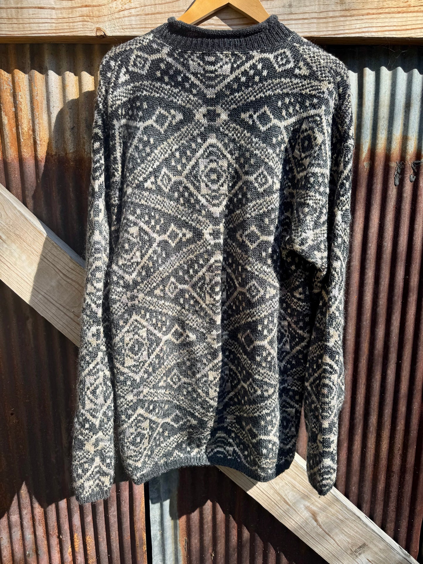 Mohair Blend Grandpa Sweater
