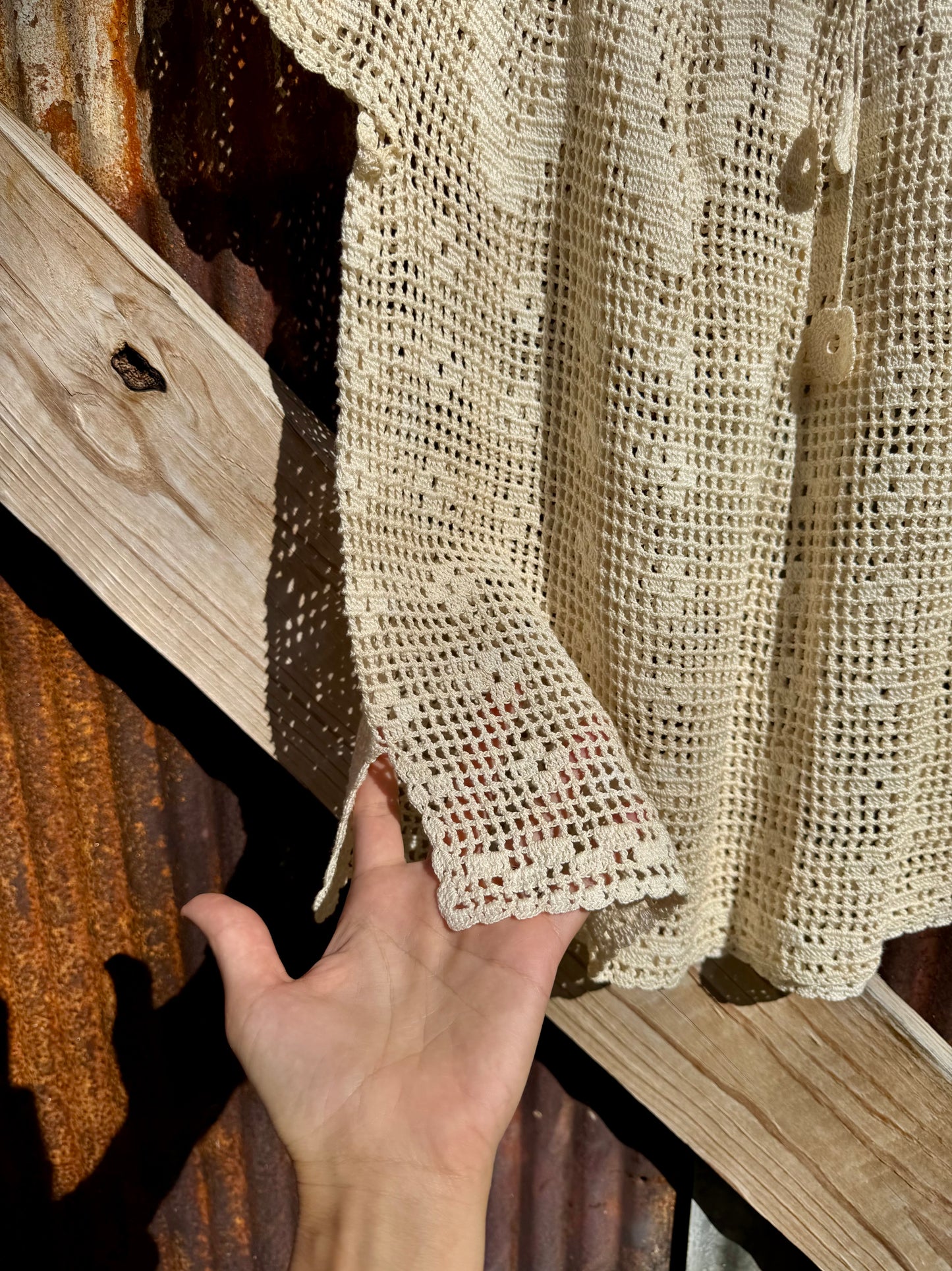 Crotchet A-Line Blouse