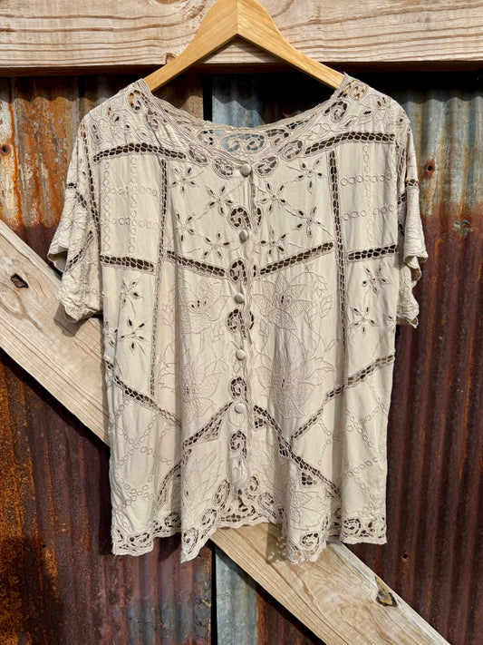 Eyelet Blouse