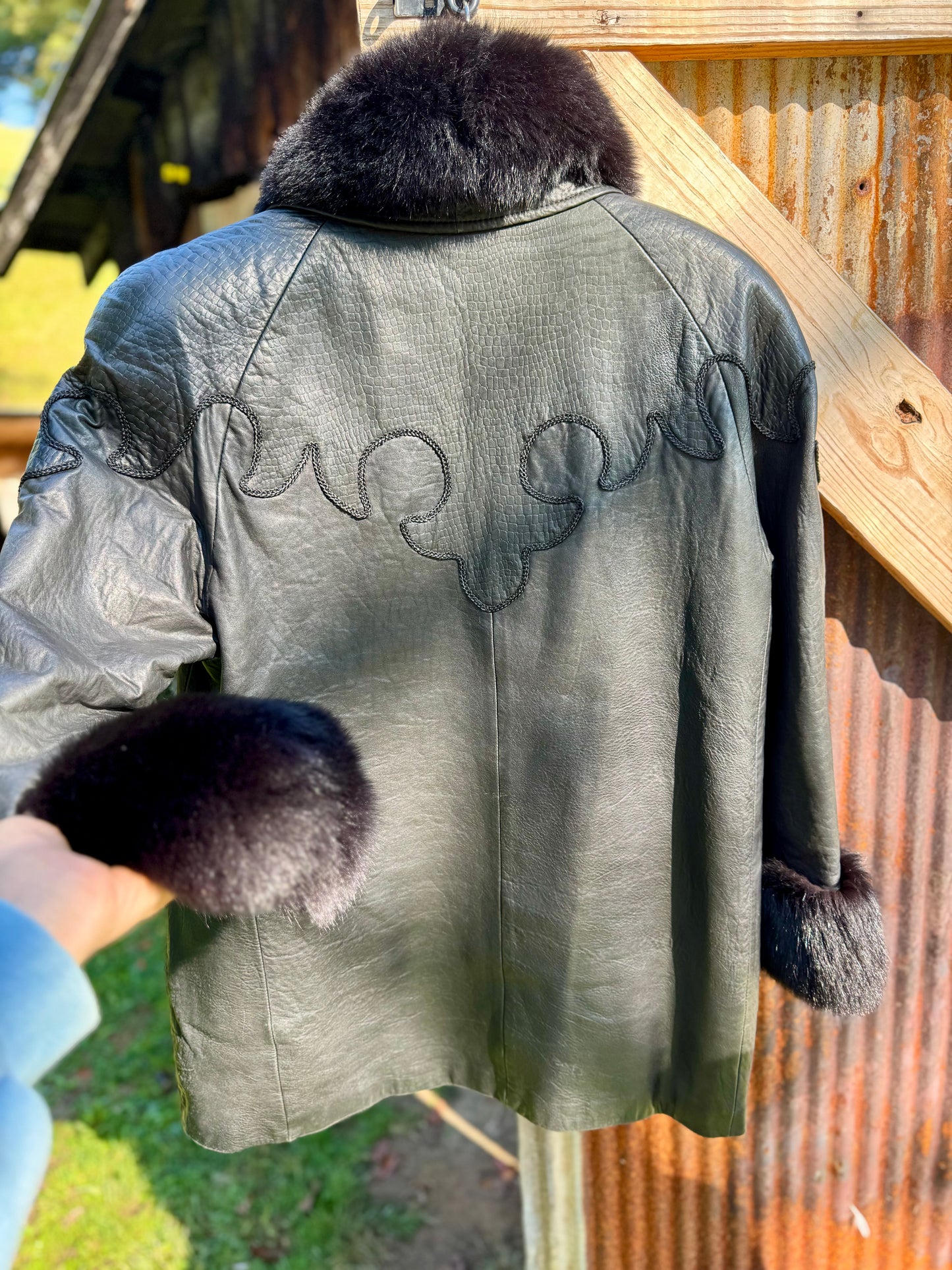 Lamb Napa Jacket, Removable Fur