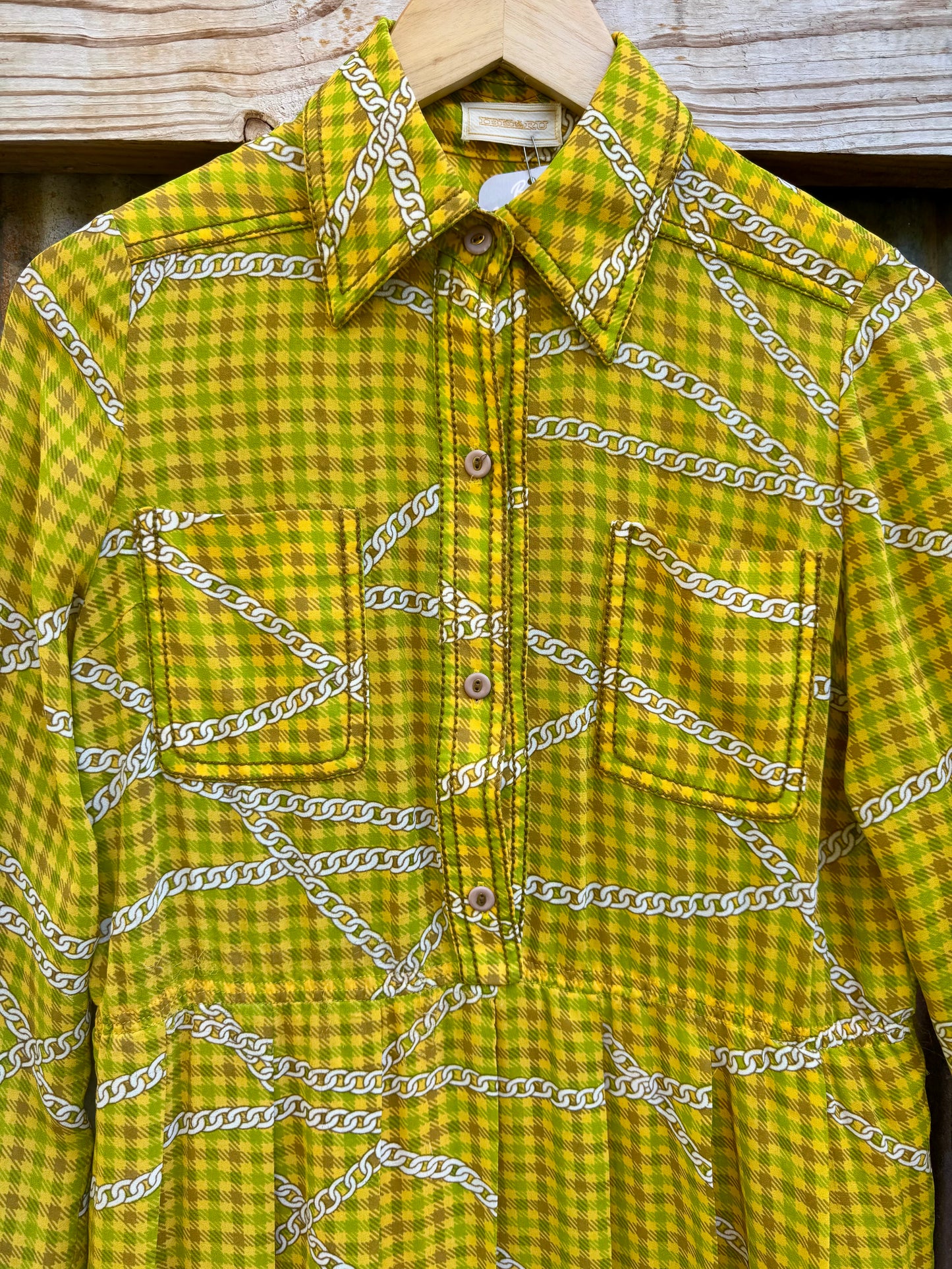 60s Ibeeru Pleated Dress