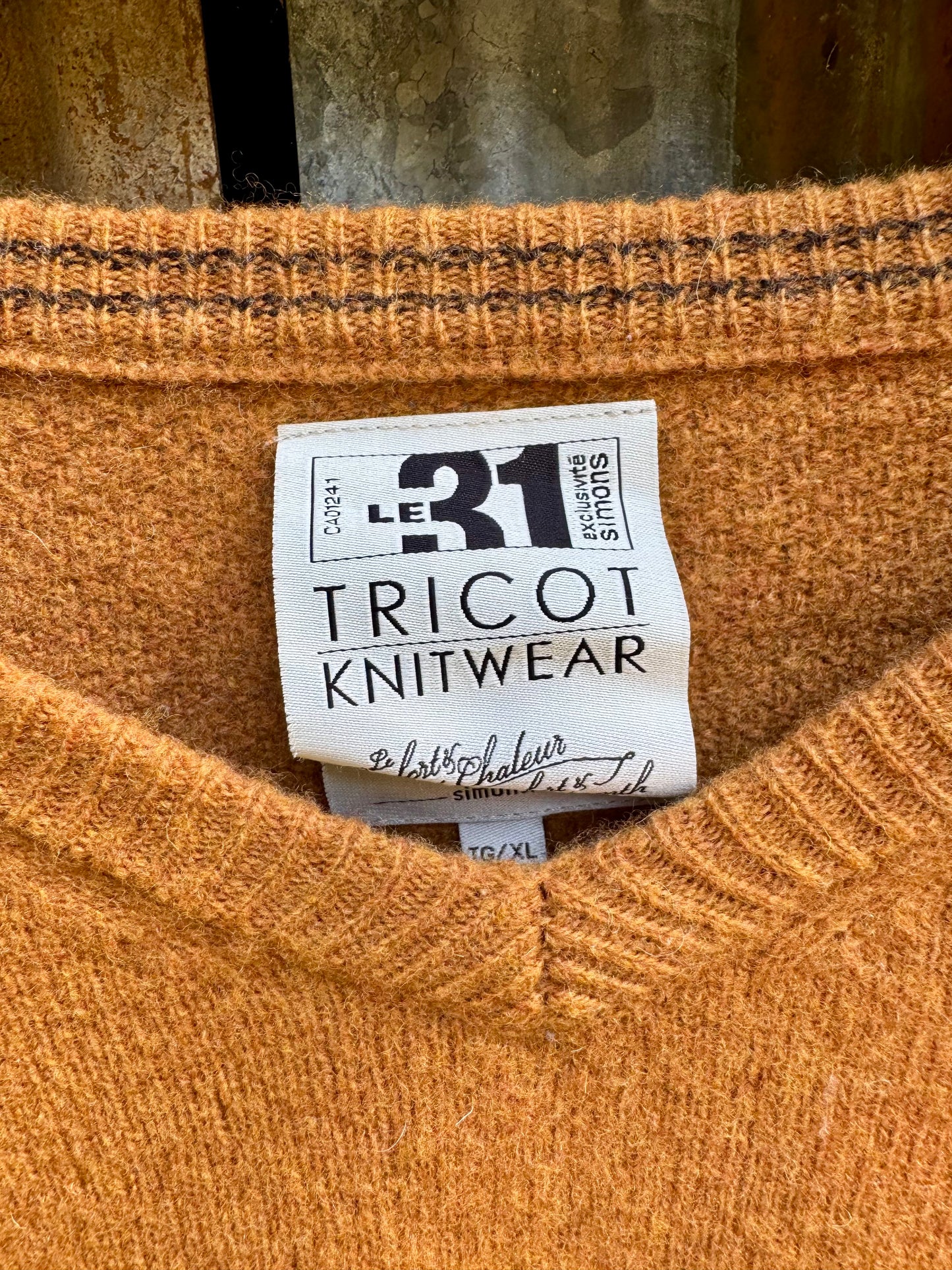 Lambswool Tricot Knit Sweater