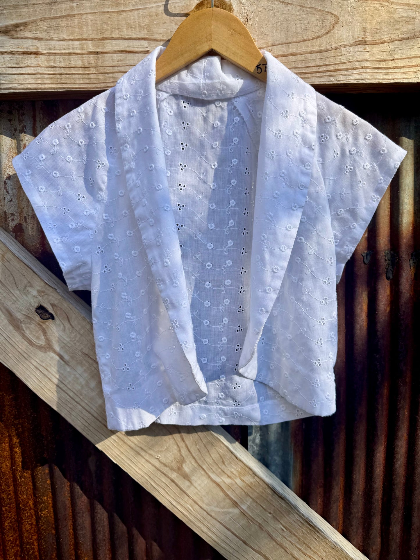 Handmade Eyelet Open Top